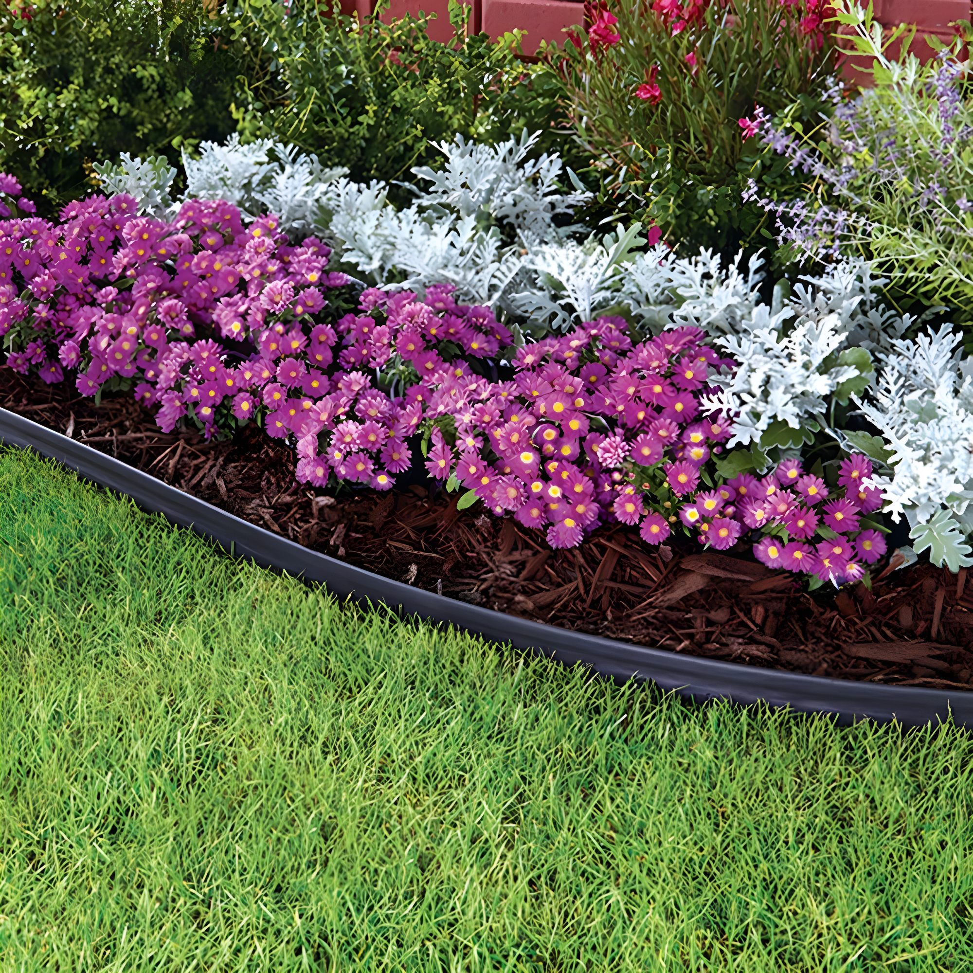 Vigoro 8” x 720" Black Nylon Garden Border Edging (18 Count)