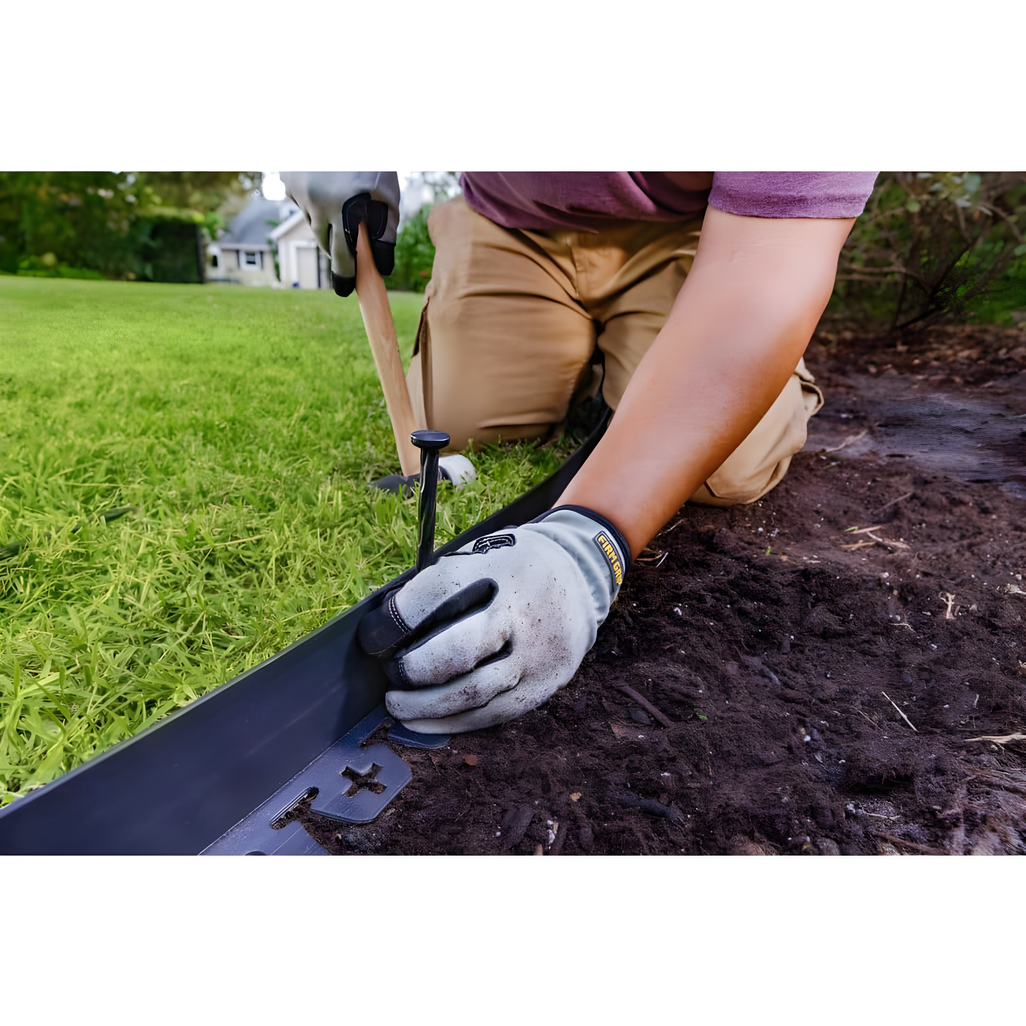 Vigoro 8” x 720" Black Nylon Garden Border Edging (18 Count)