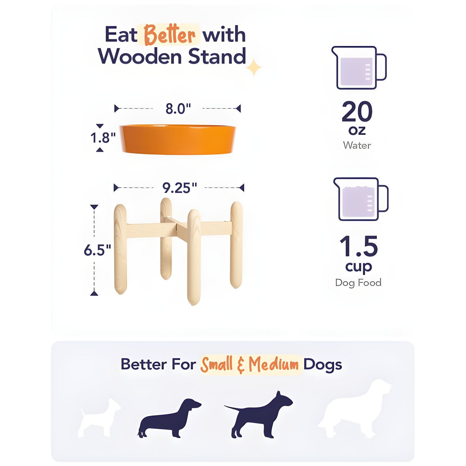 Ceramic Slow Feed Dog Bowls