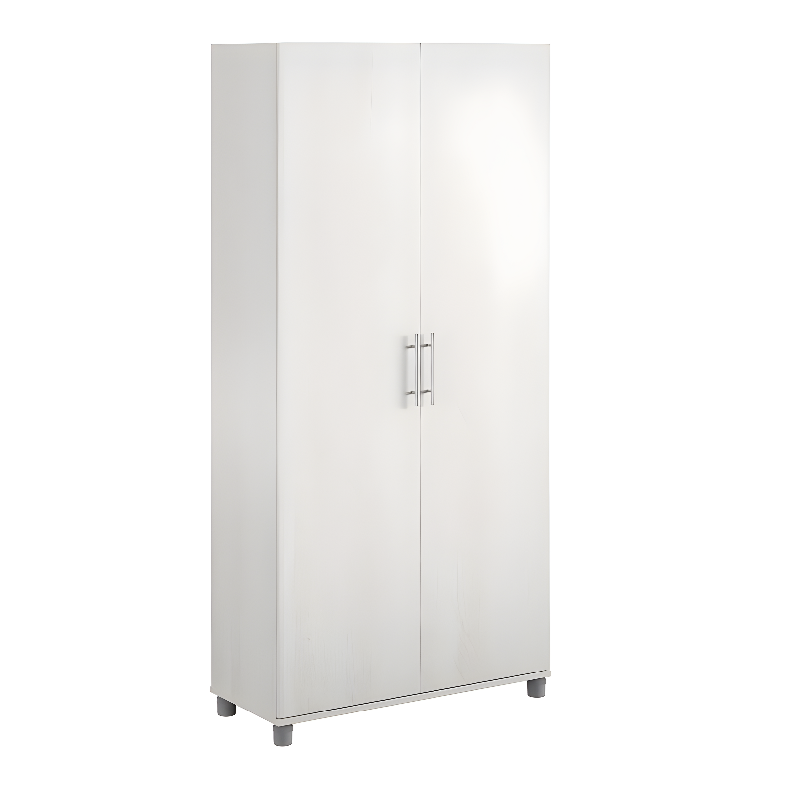 Systembuild Camberly 36" Utility Storage Cabinet, Ivory Oak