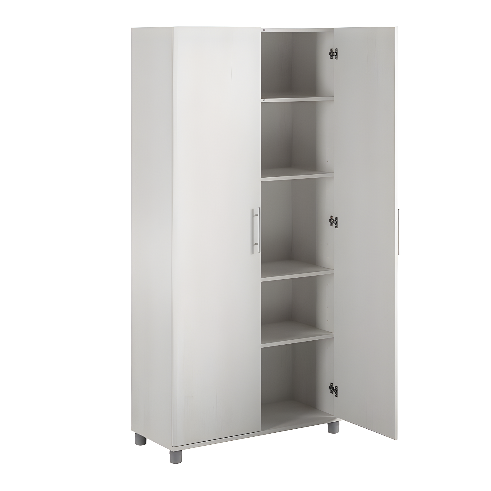 Systembuild Camberly 36" Utility Storage Cabinet, Ivory Oak