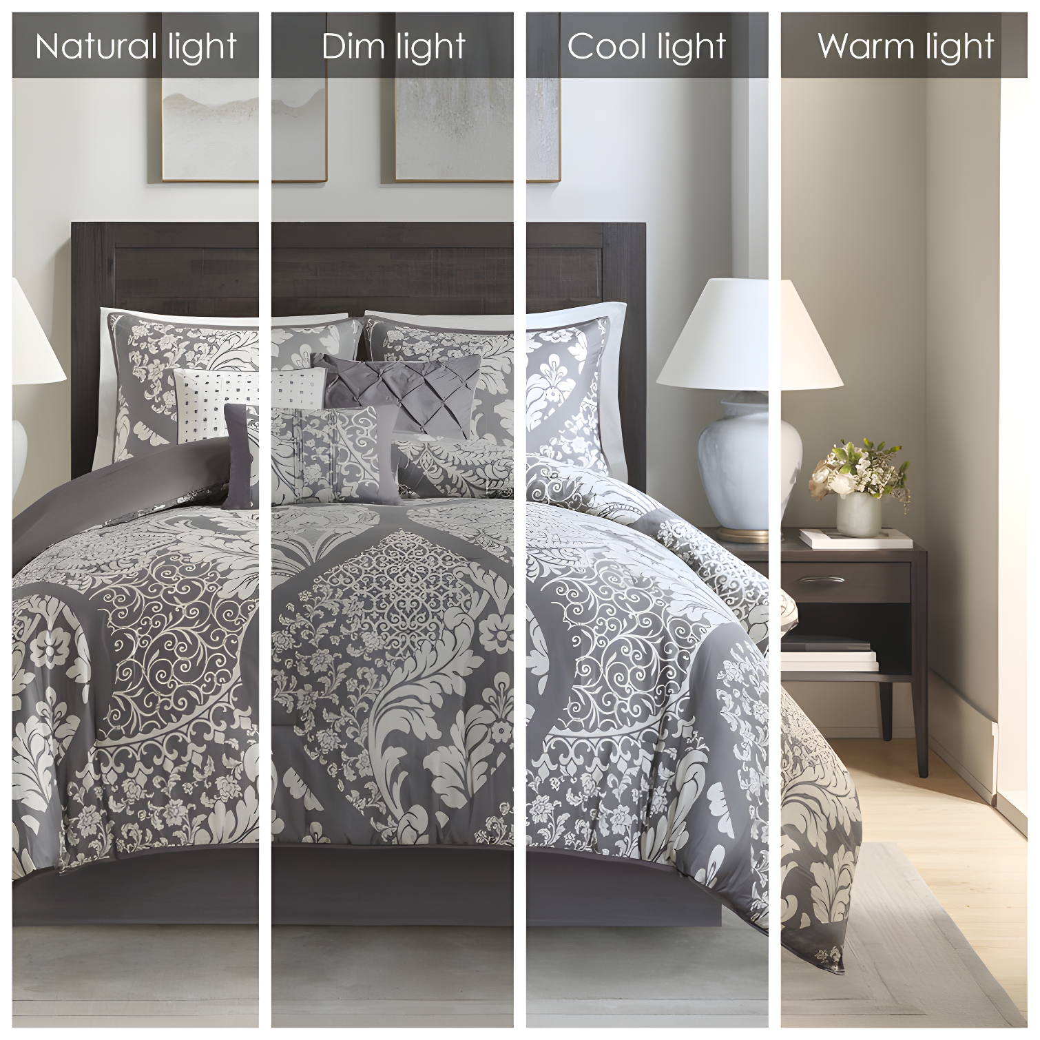 Madison Park Vienna 7 Piece Cotton Printed Comforter Set