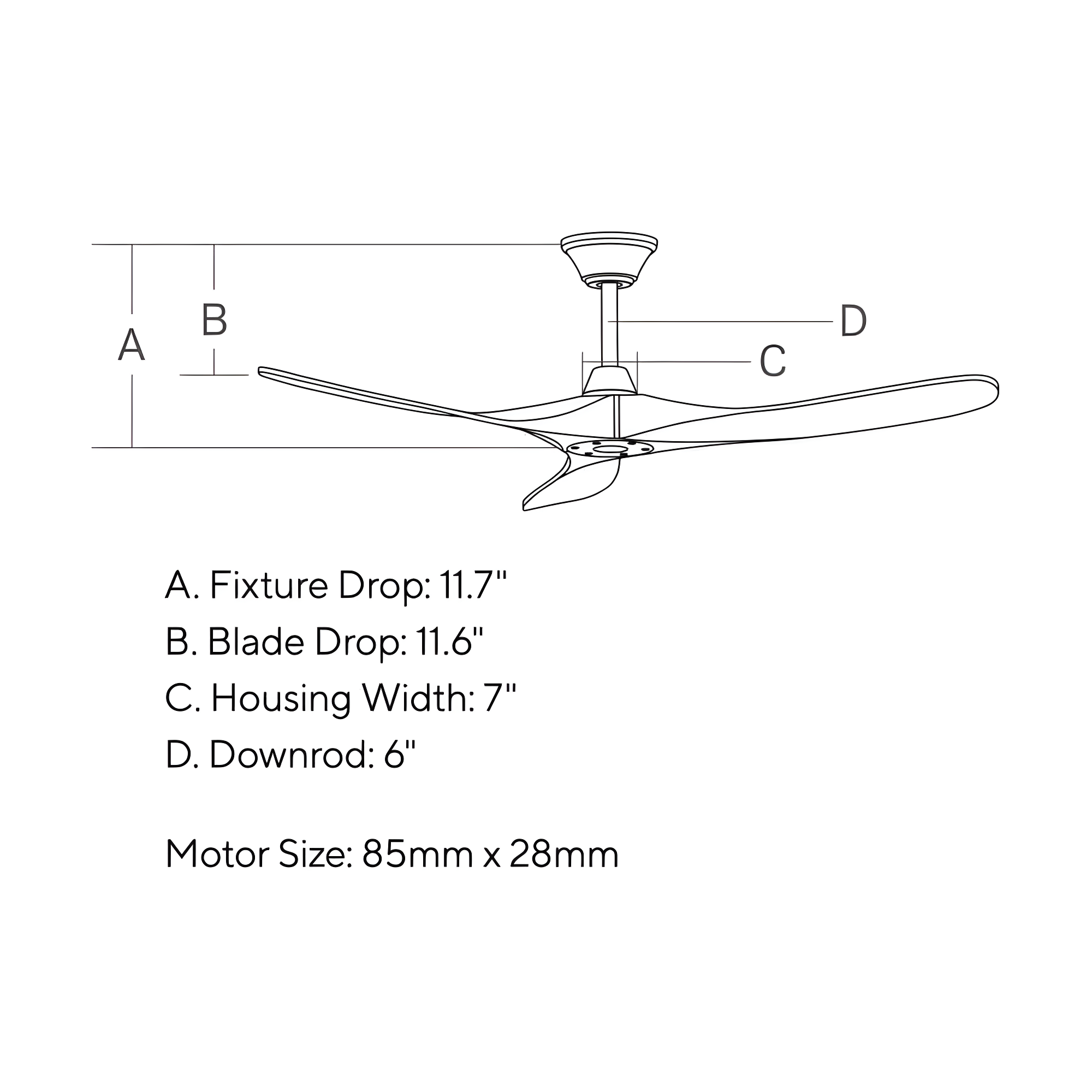 52-Inch Brushed Steel and Walnut LED Ceiling Fan