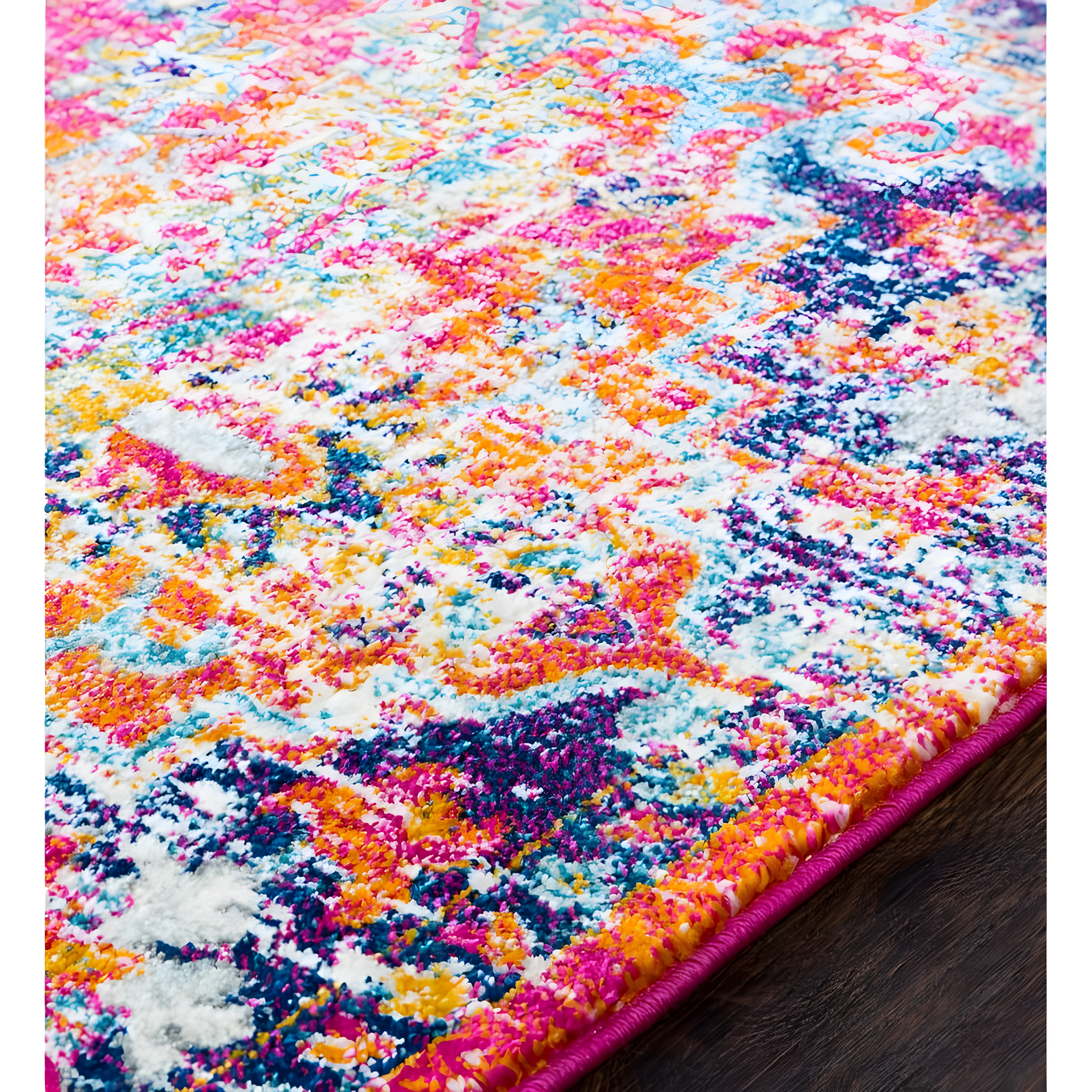Livabliss 5'3"x7'3" Abby Traditional Rugs Teal: Medium Pile, Stain & Fade-Resistant, Indoor, Polypropylene