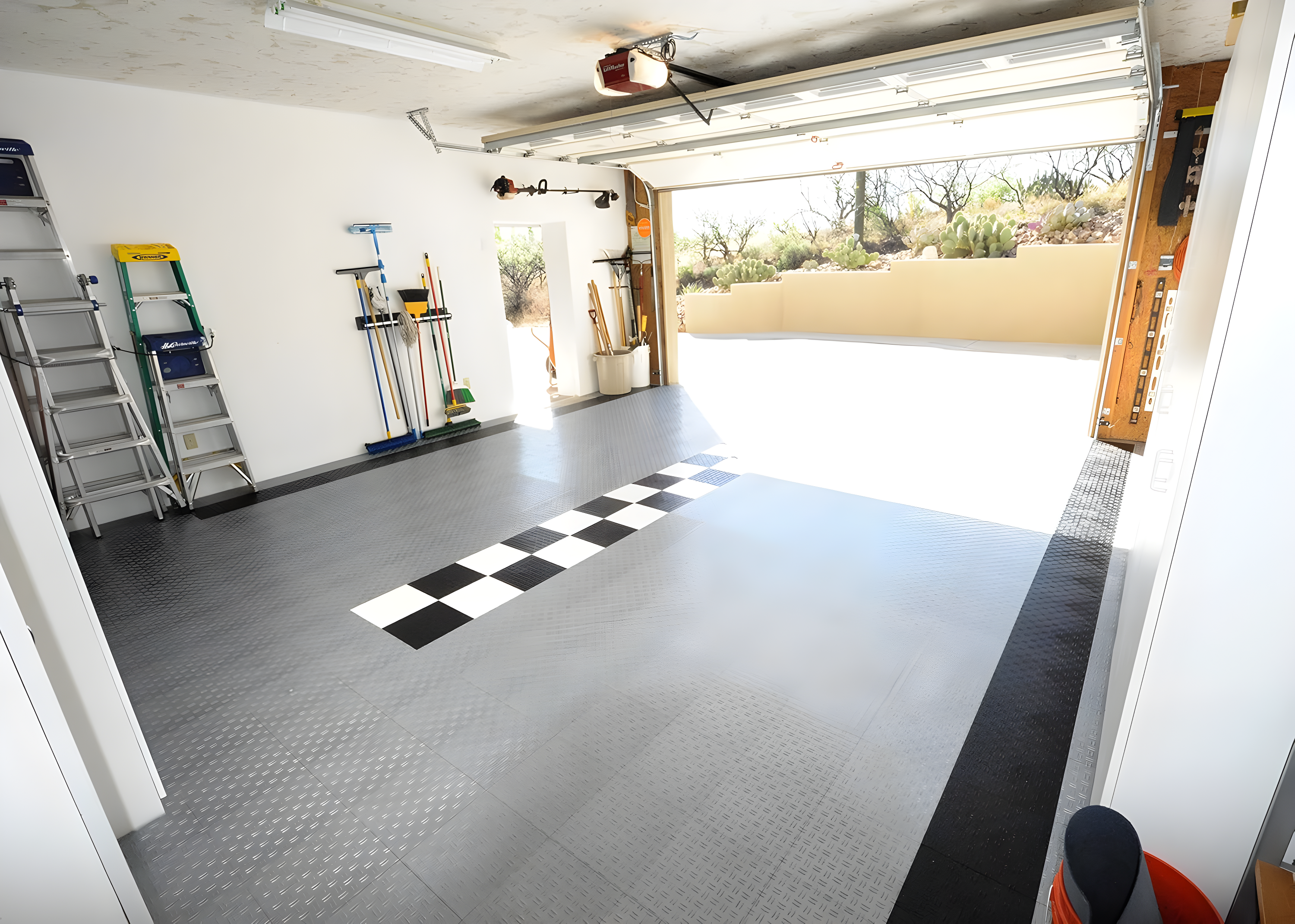 Diamond MotorDeck 12'' W x 12'' L Garage Flooring Tiles in Black