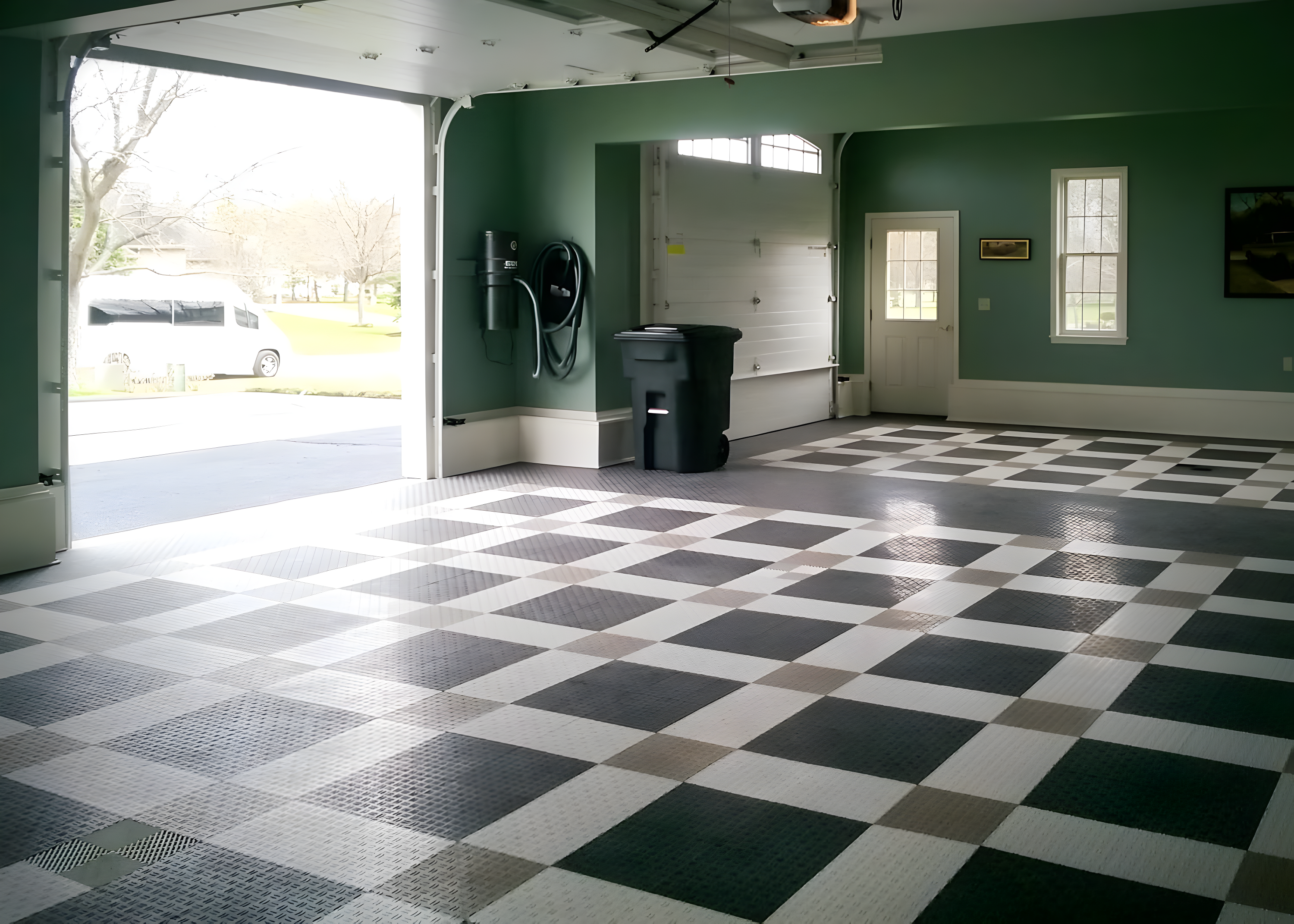 Diamond MotorDeck 12'' W x 12'' L Garage Flooring Tiles in Black