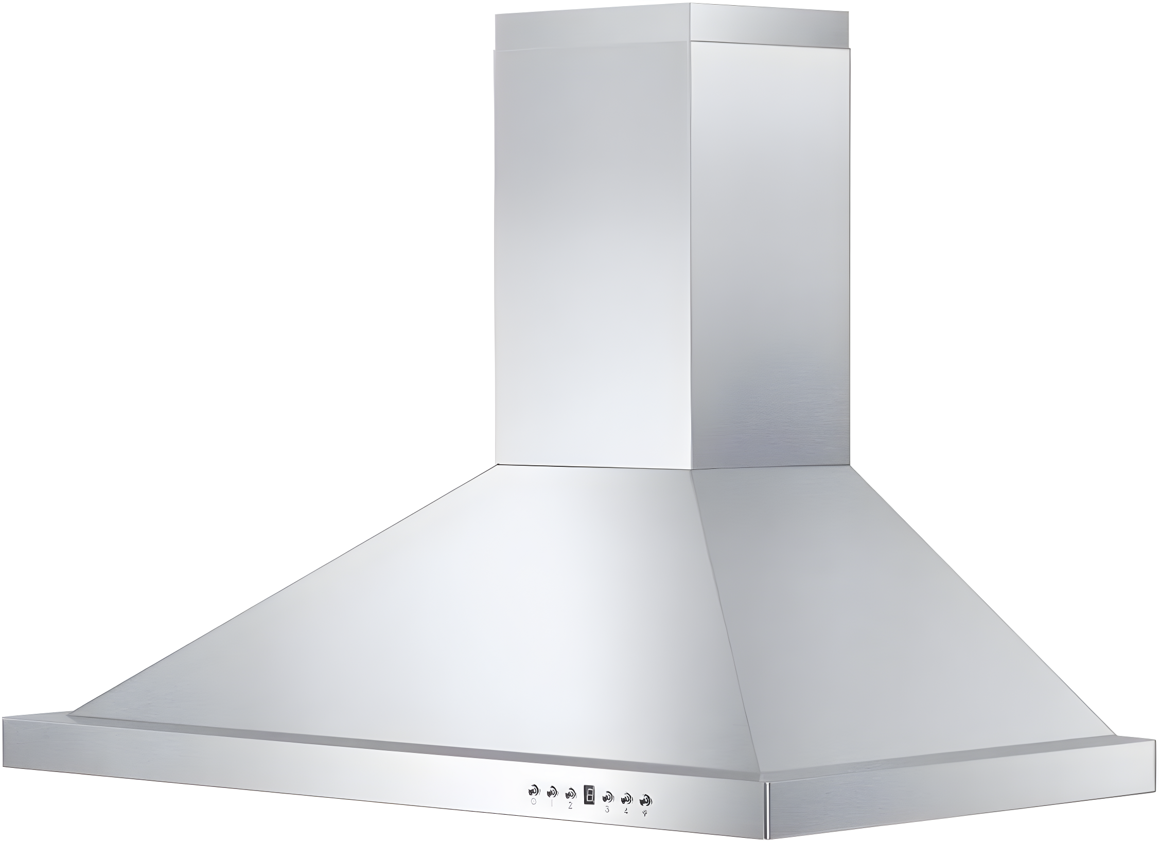 36" 400 CFM Convertible Wall Mount Range Hood in Brushed Stainless Steel