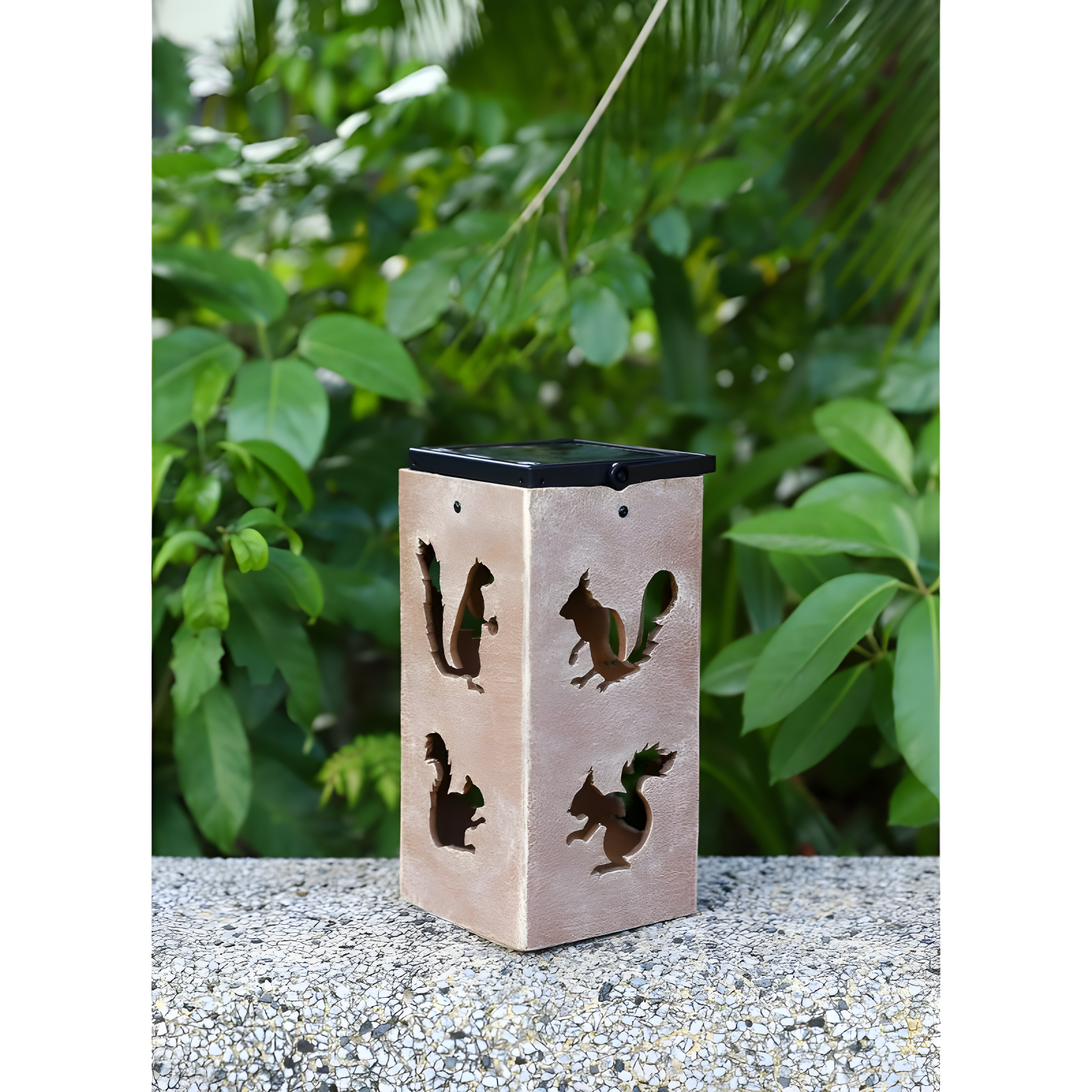 Solar Themed Silhouette Indoor/Outdoor Garden Décor Lantern