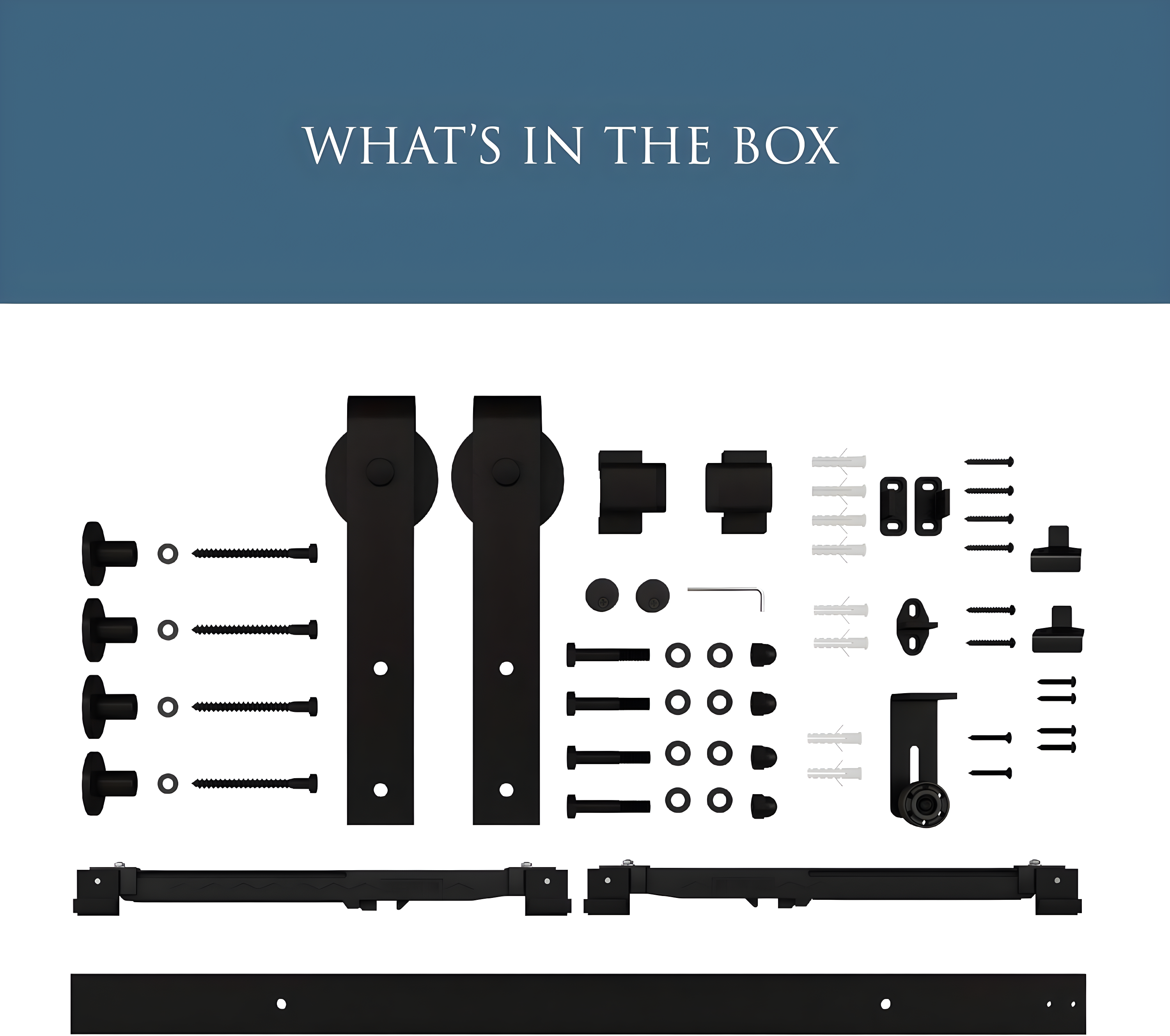 National Hardware 72" Designer Interior Barn Door Kit with Soft Close