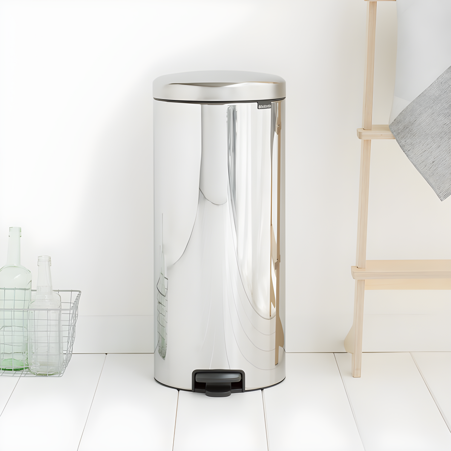Brabantia Newicon Step On Trash Can, 3.2 Gallon (12 Liter)