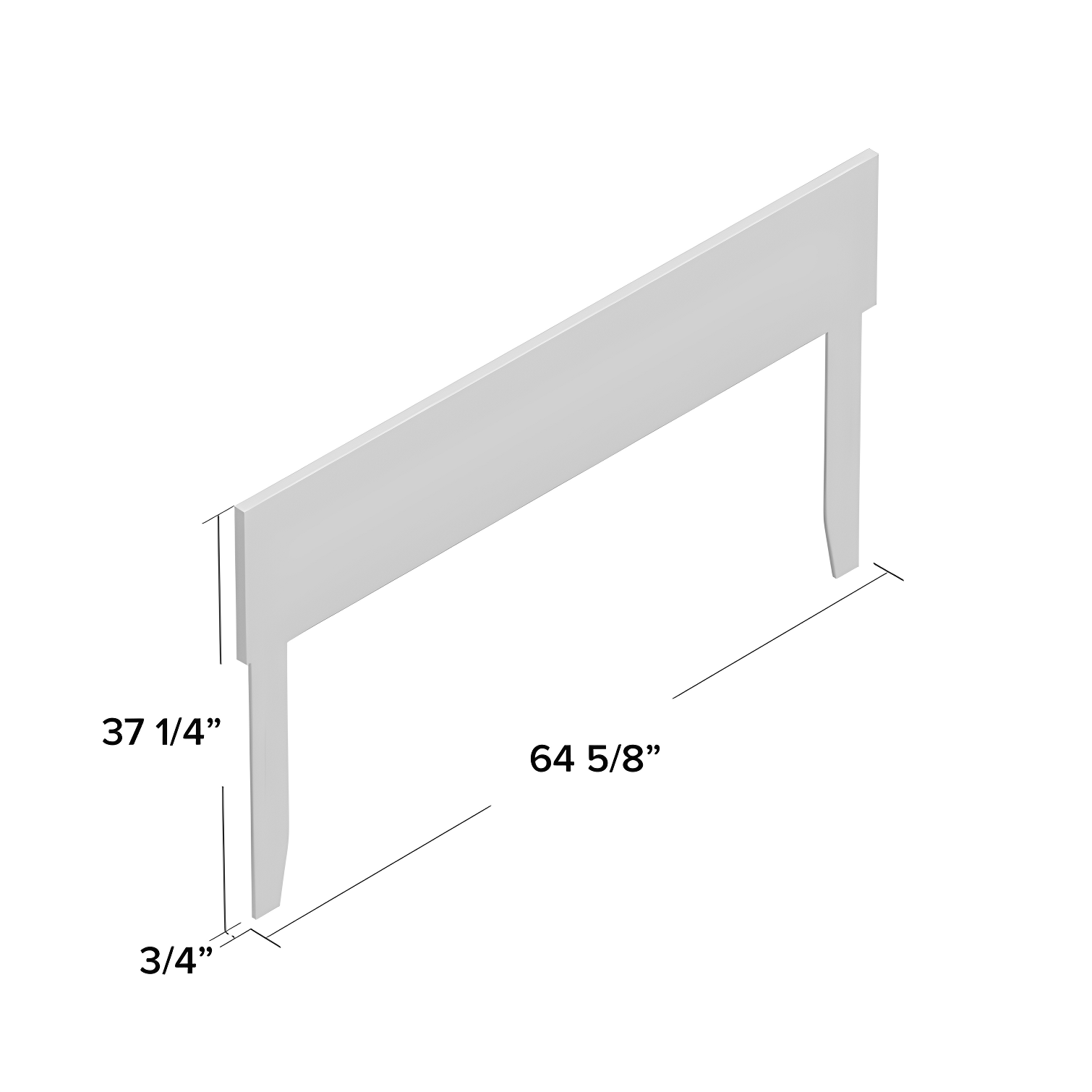 Queen Orlando Headboard Espresso - AFI: Modern Minimalist Design, Satin Finish, USB Charger