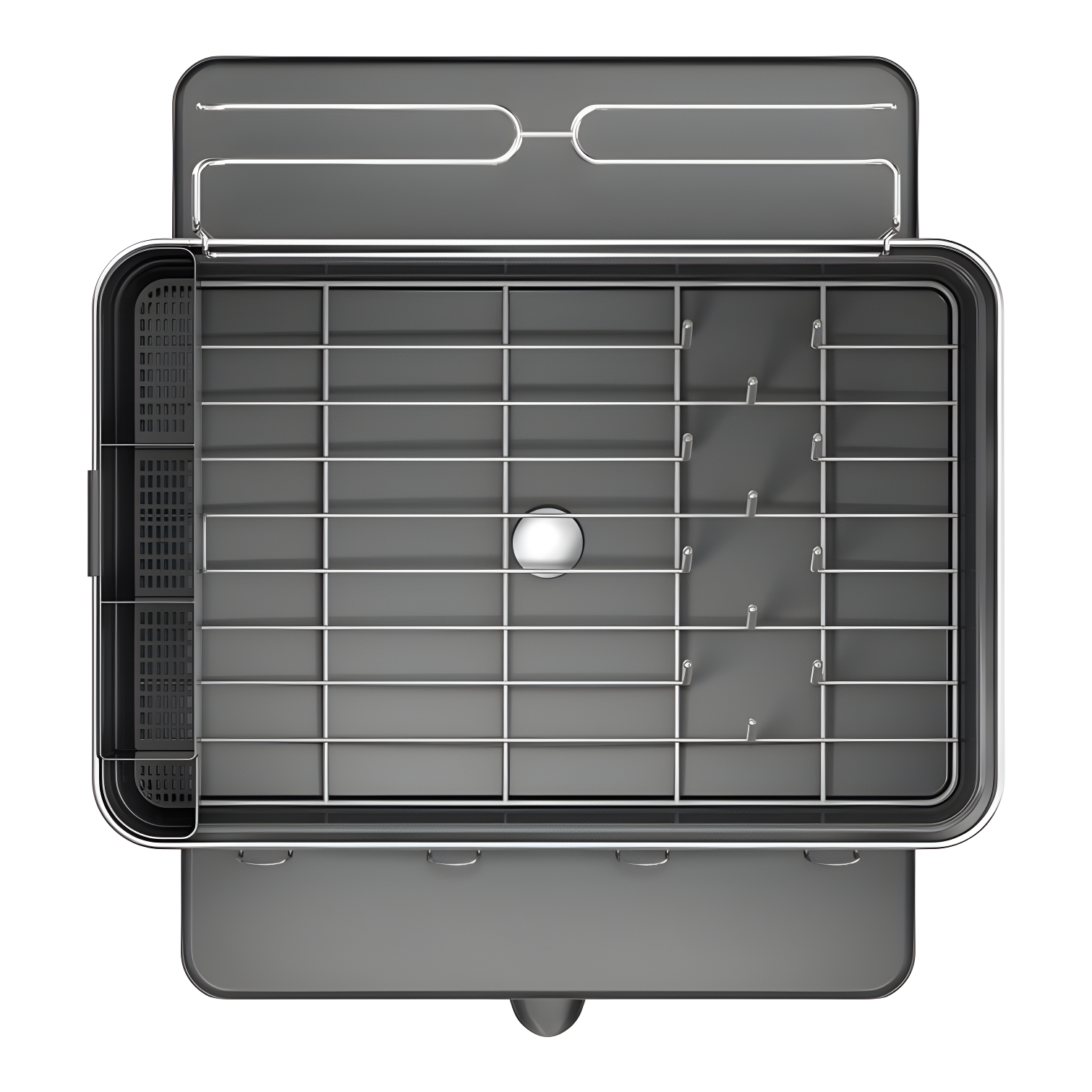 Simplehuman Kitchen Dish Drying Rack, Brushed Stainless Steel