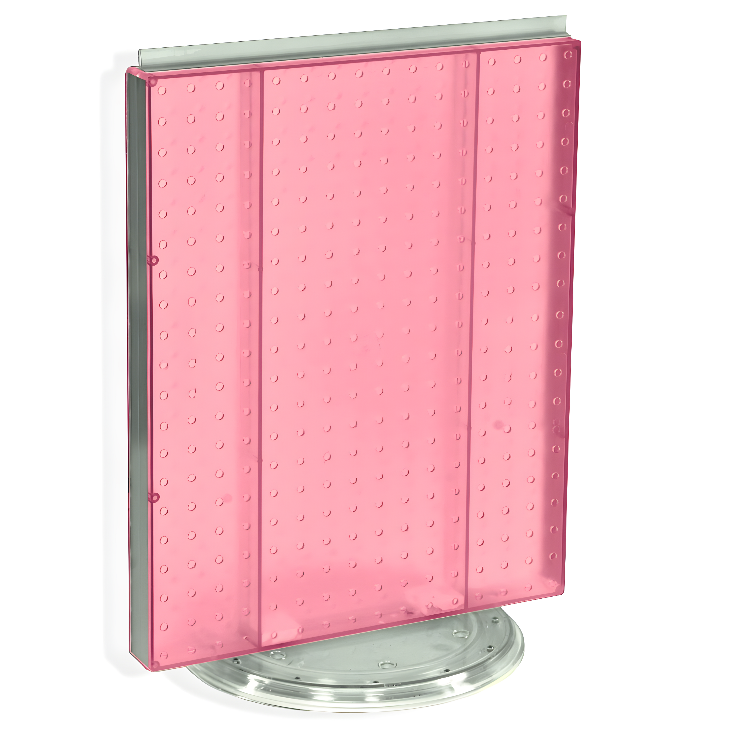 Revolving 16"W x 20.25"H Pegboard Counter Display