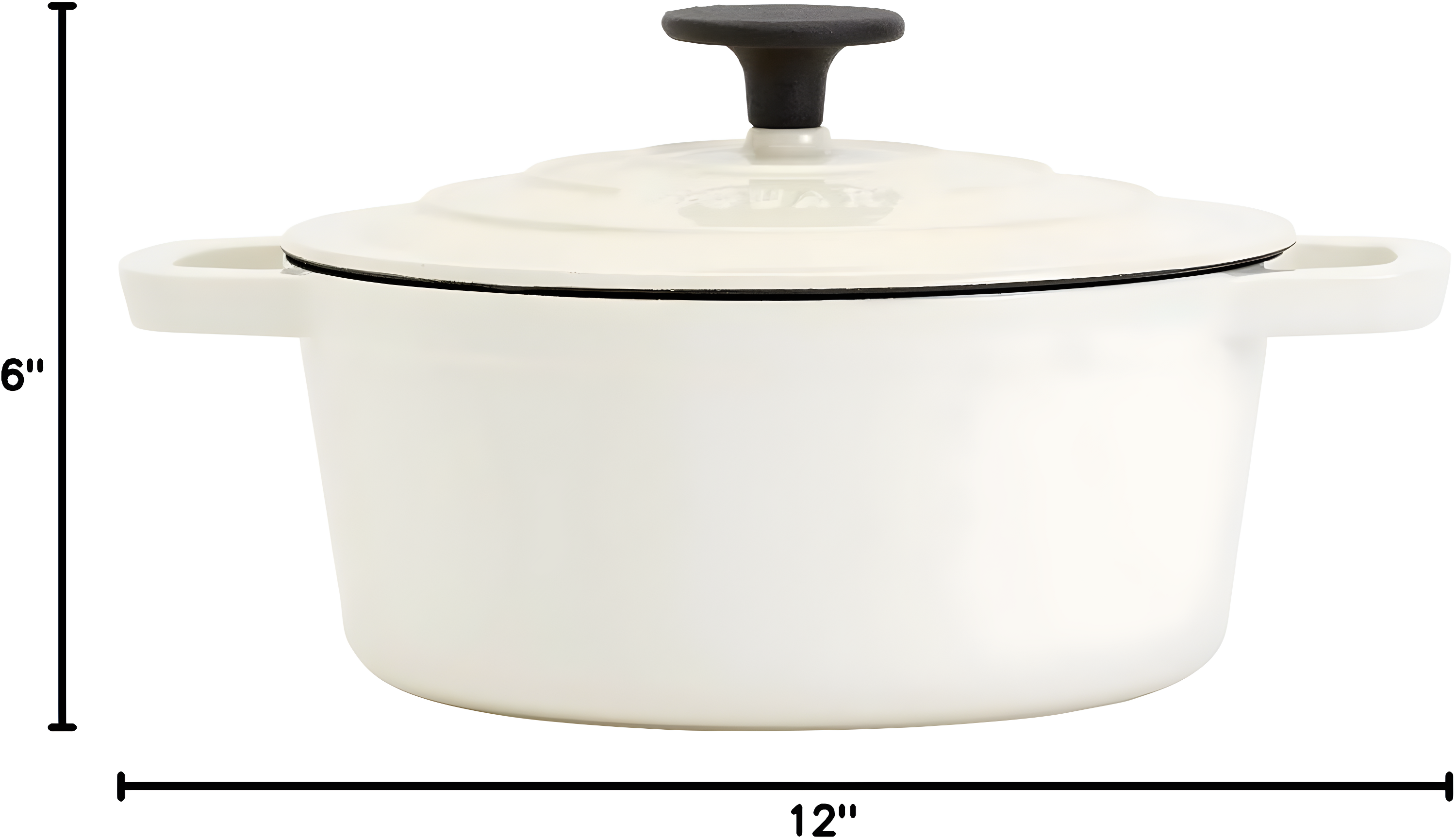 Smith & Clark - Round Enamel Cast Iron Dutch Oven