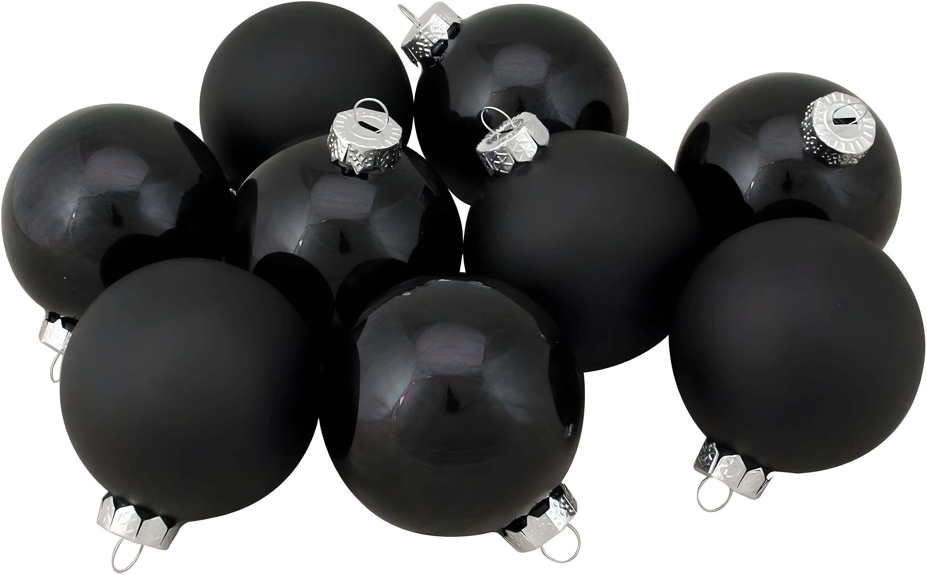 Glass Christmas Ball Ornament (Set of 9)