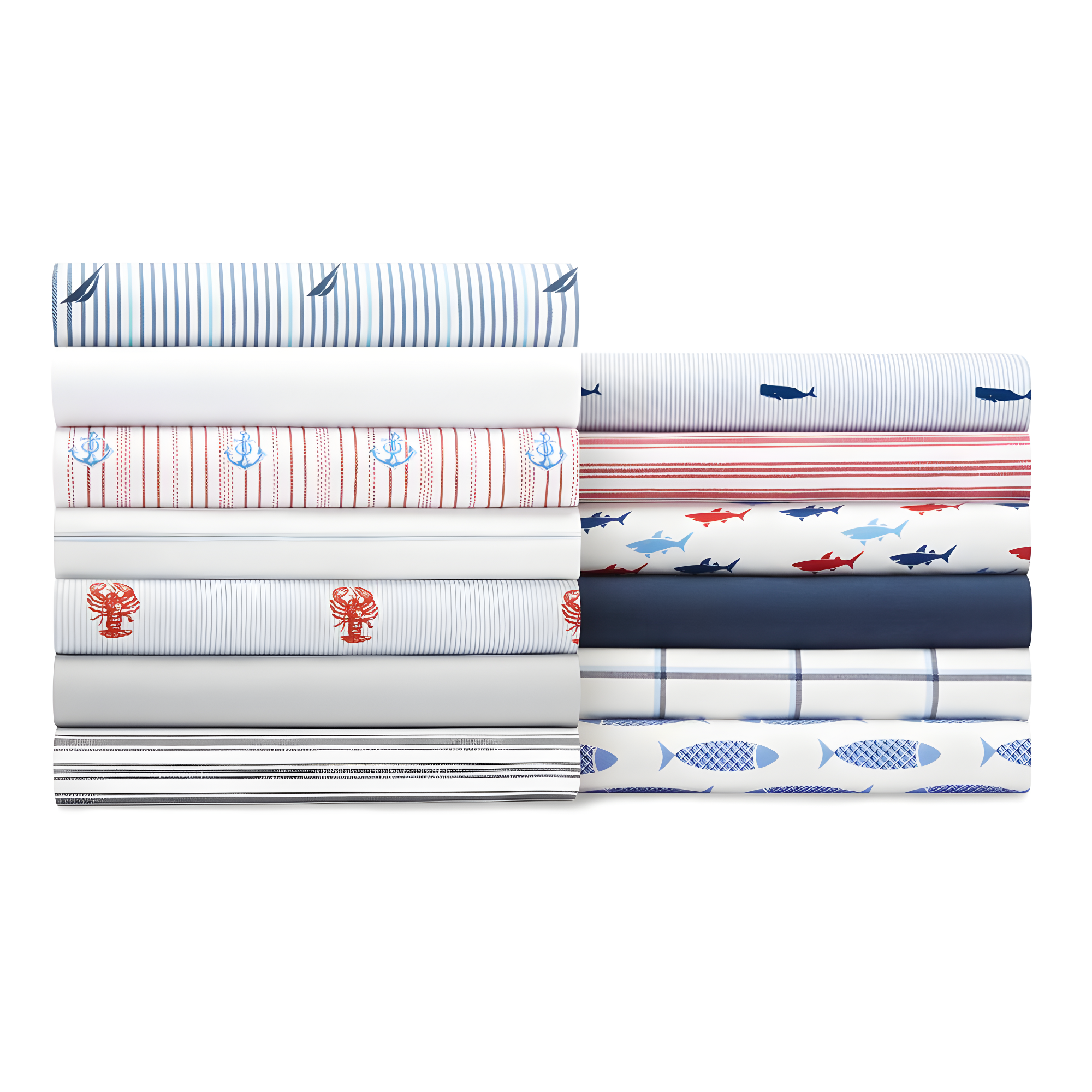 Nautica Nautica Printed Cotton Percale Sheet Sets