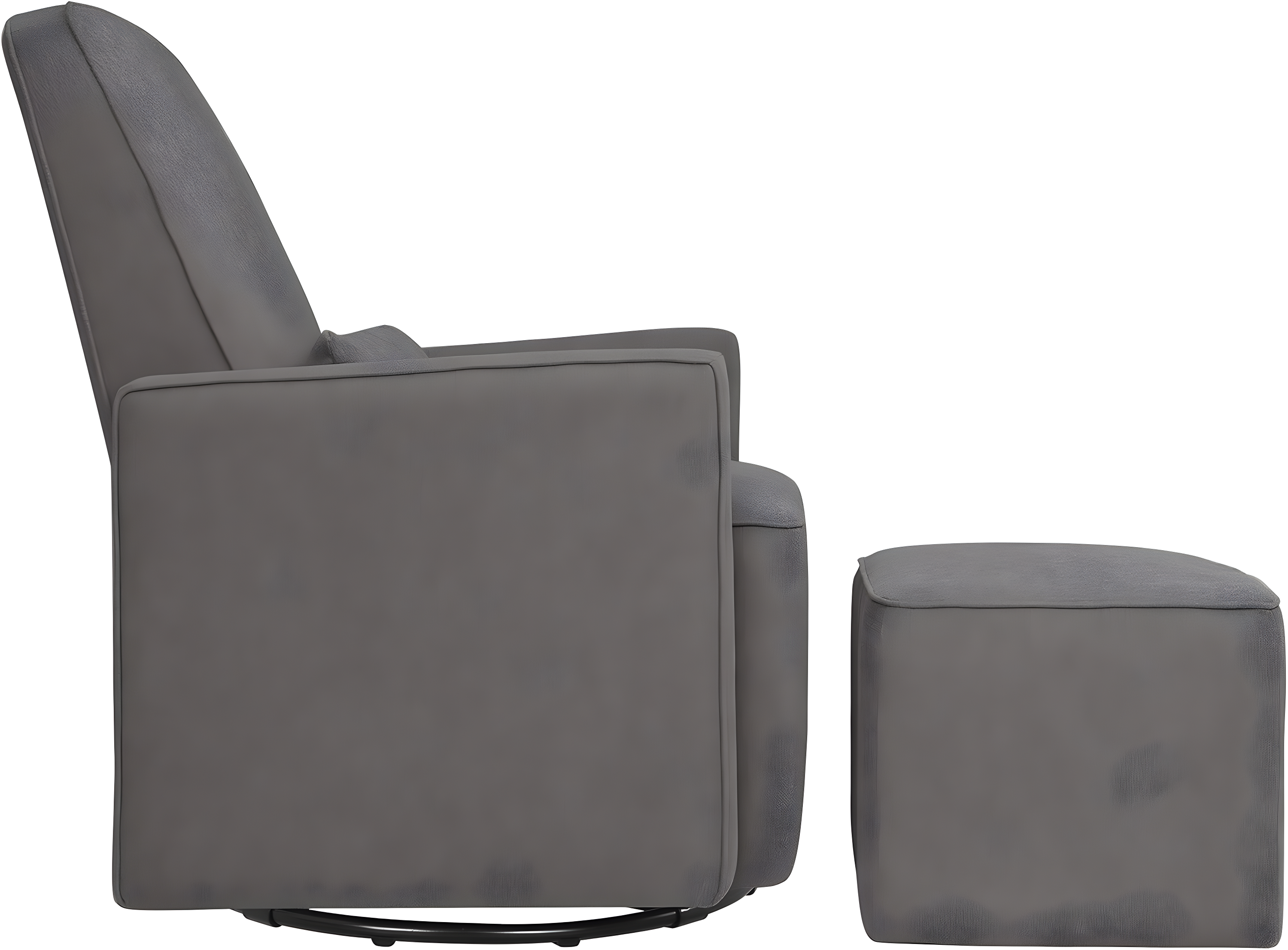Olive Swivel Glider with Ottoman