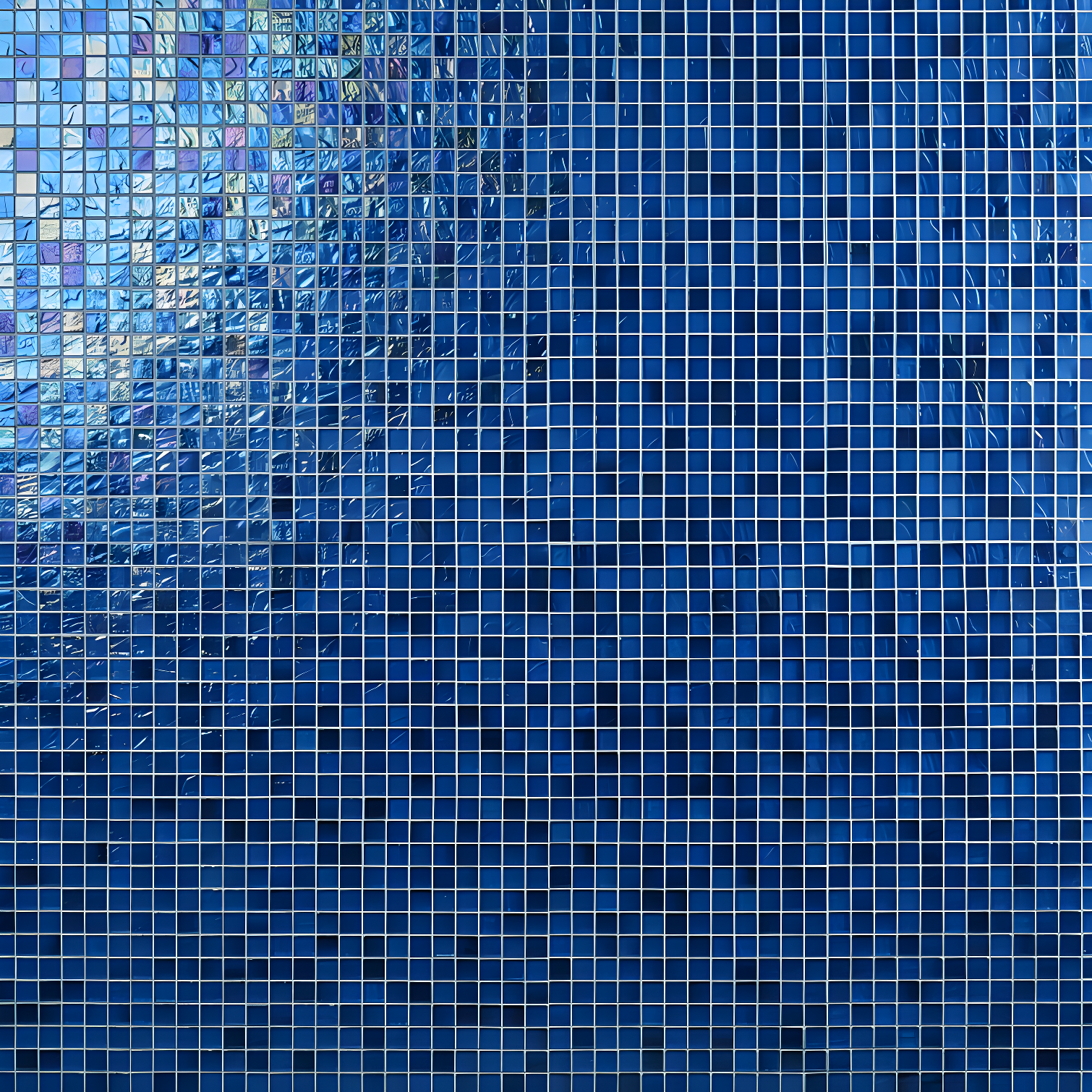 Speckle 11.73" x 11.73" Iridescent 1" Squares Glass Mosaic Wall Tile (0.95 Sq. Ft. / Sheet)