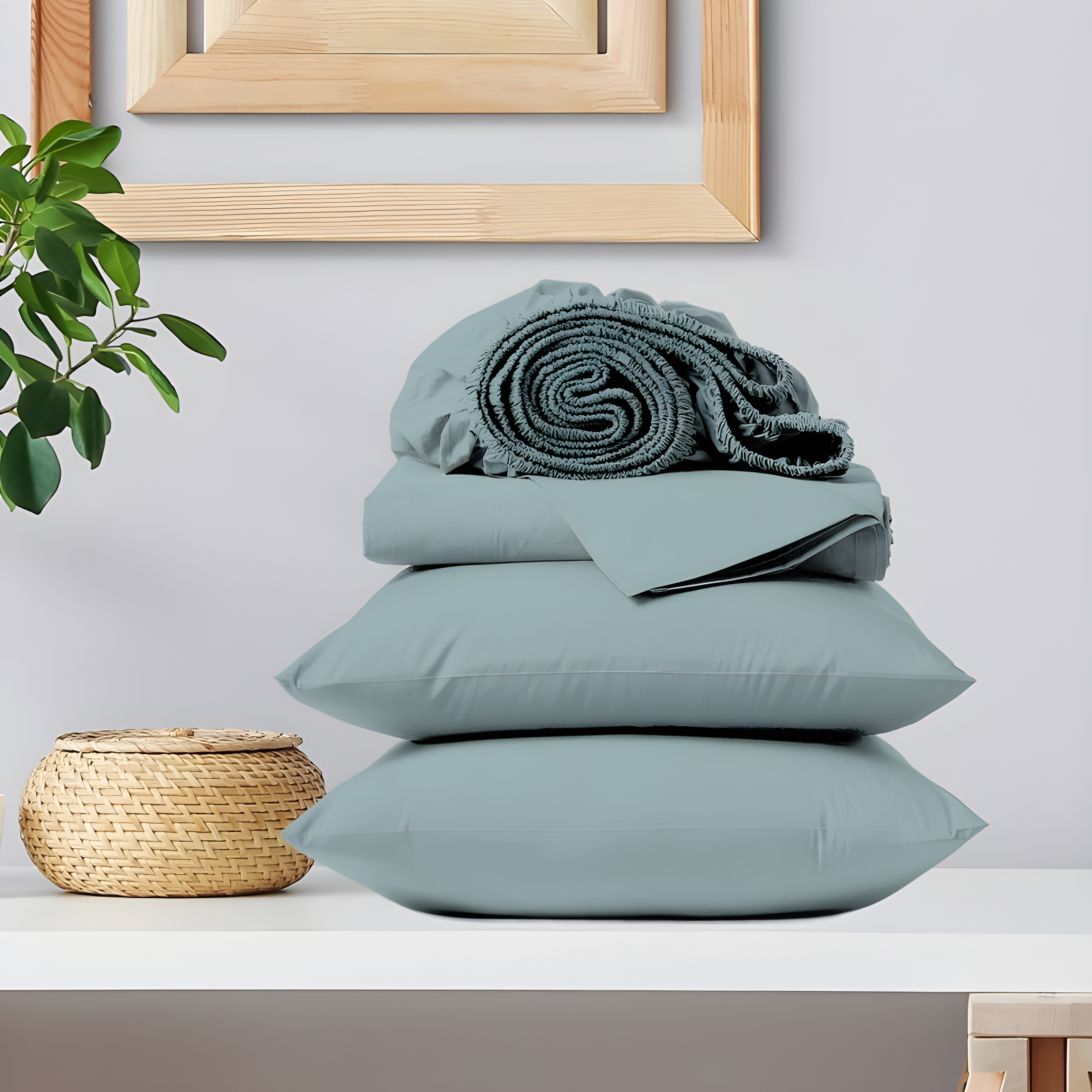100% Cotton 300TC Ultra-Soft & Silky Wrinkle-Resistant Sheet Set