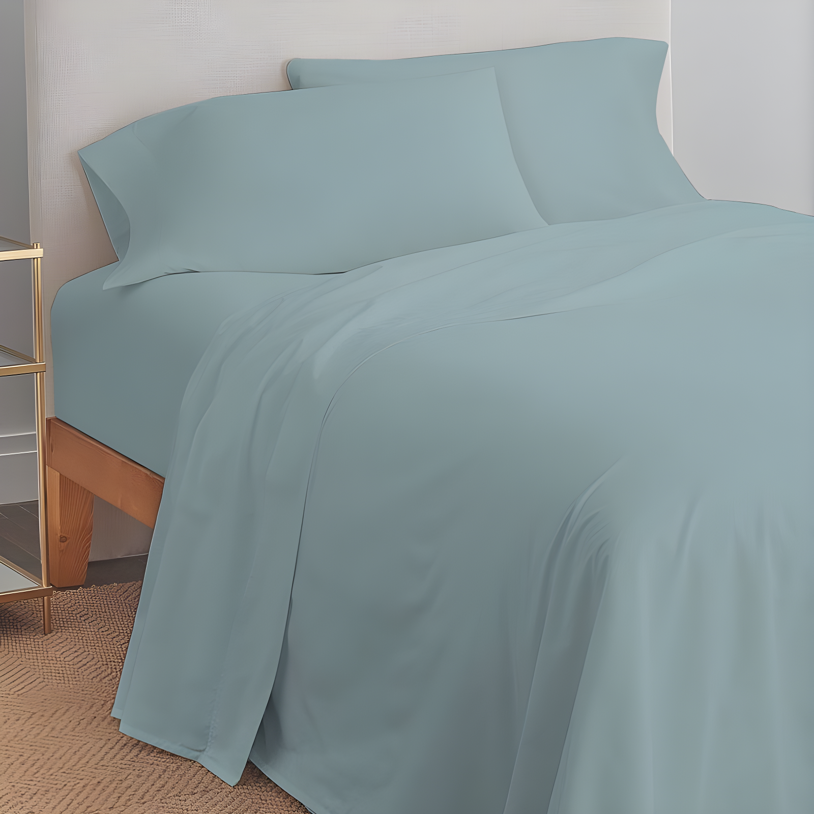 100% Cotton 300TC Ultra-Soft & Silky Wrinkle-Resistant Sheet Set