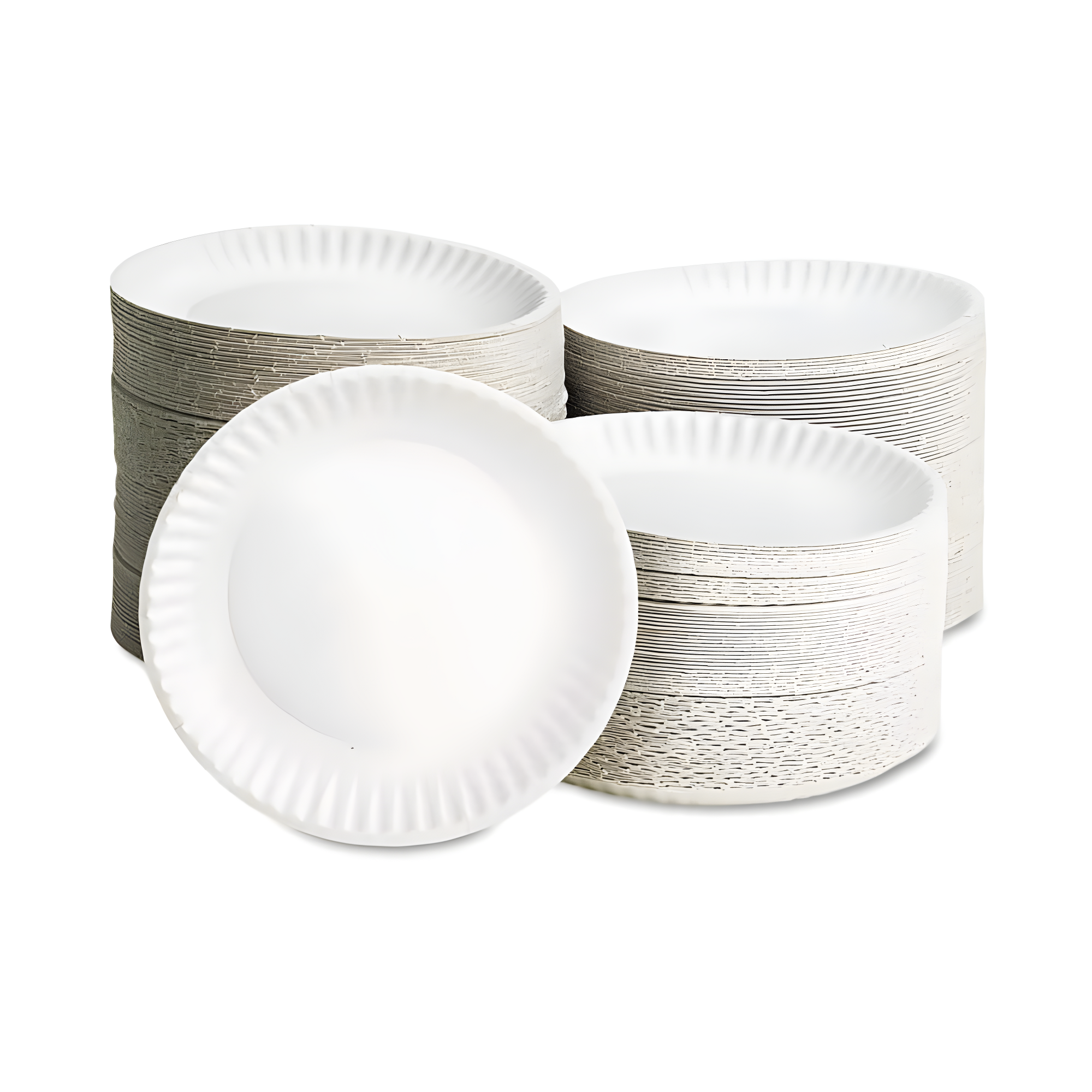 AJM Packaging Corporation White Paper Plates, 9" Diameter, 100 Count