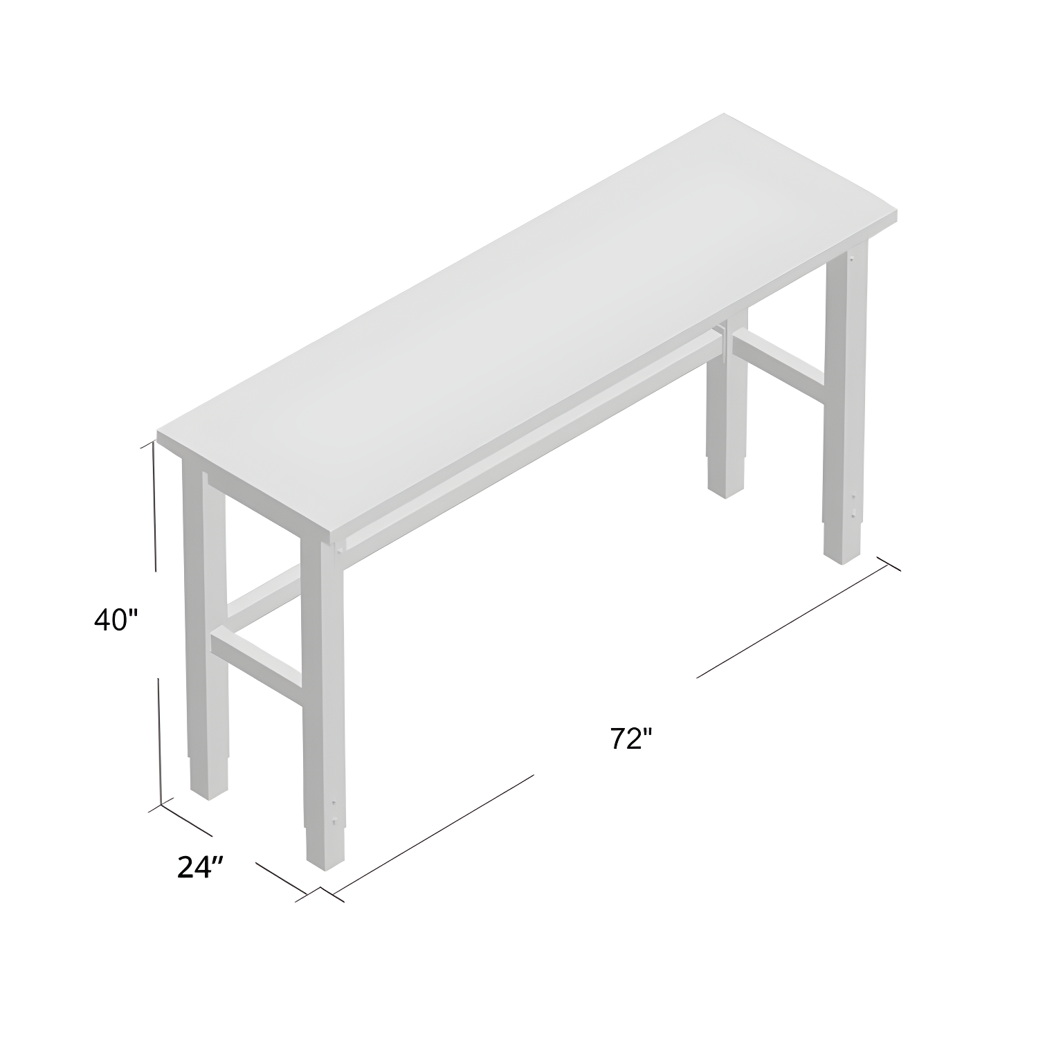 TRINITY Wood Top Work Table