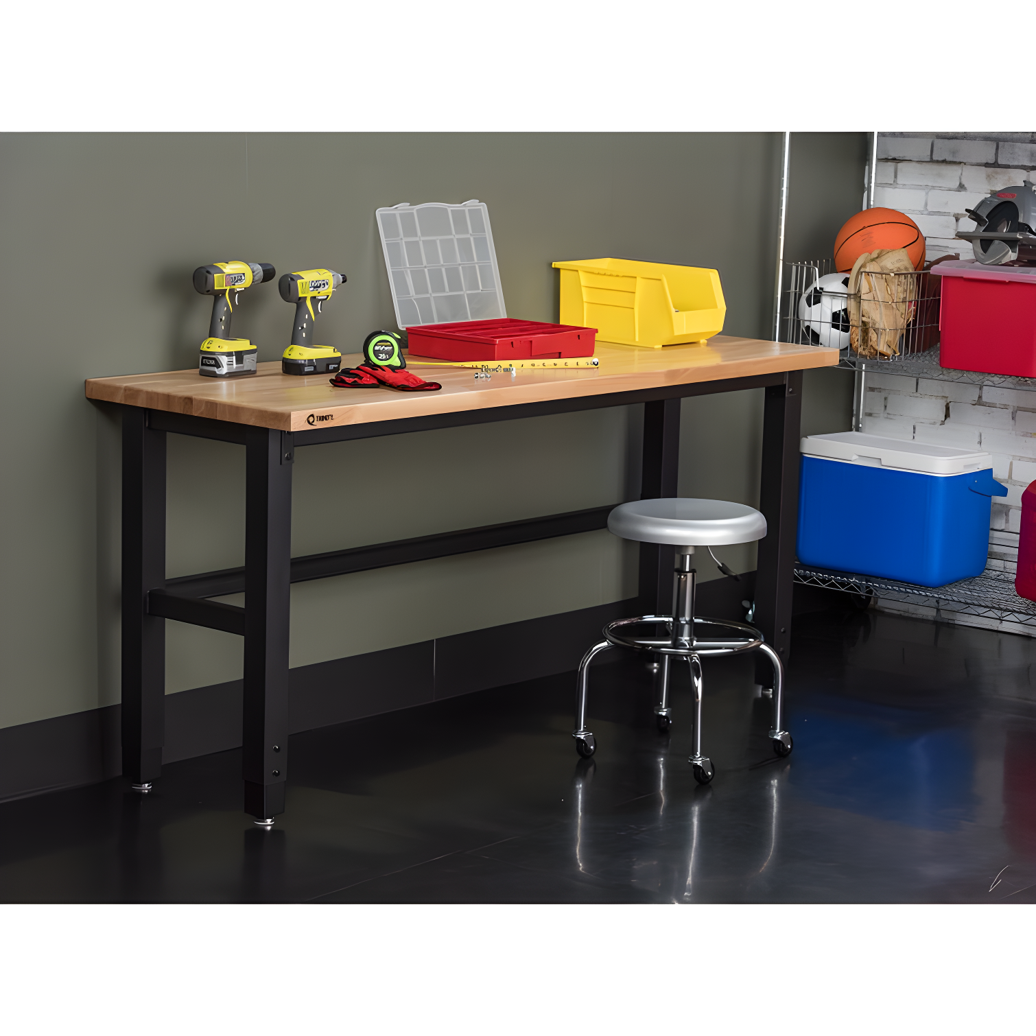 TRINITY Wood Top Work Table