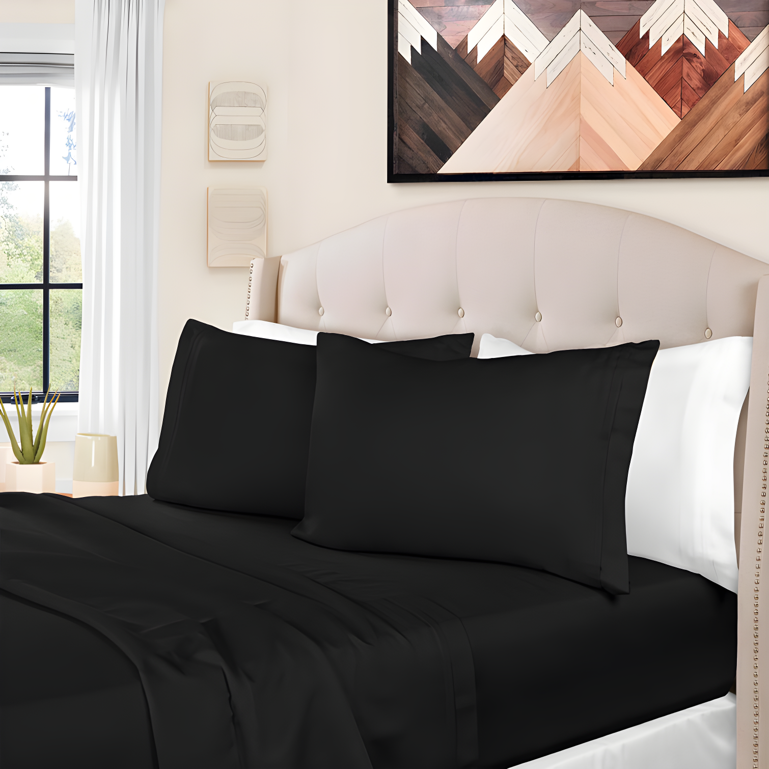 Superior Egyptian Cotton Deep Pocket Solid Luxury 1500 Thread Count Sheet Set