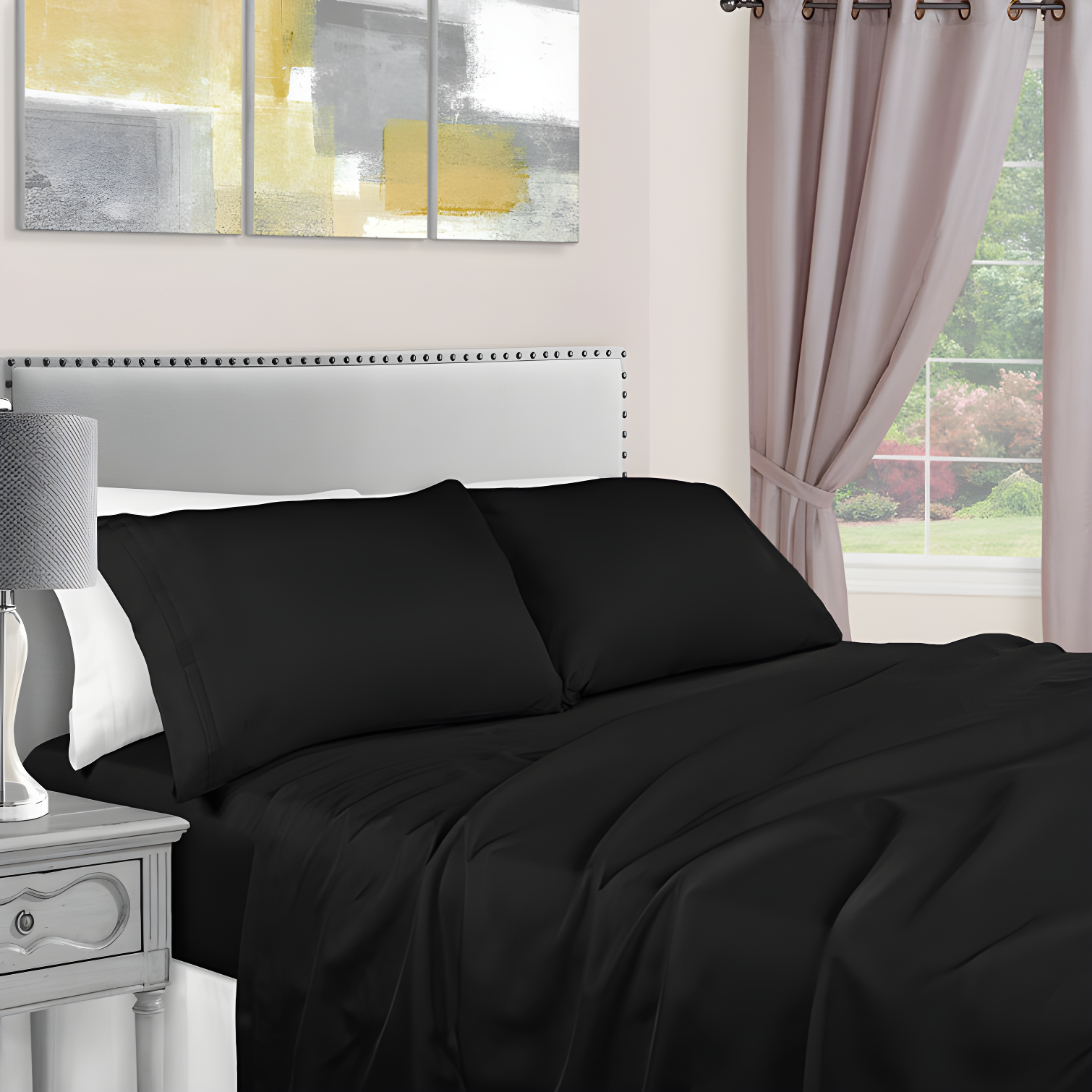 Superior Egyptian Cotton Deep Pocket Solid Luxury 1500 Thread Count Sheet Set