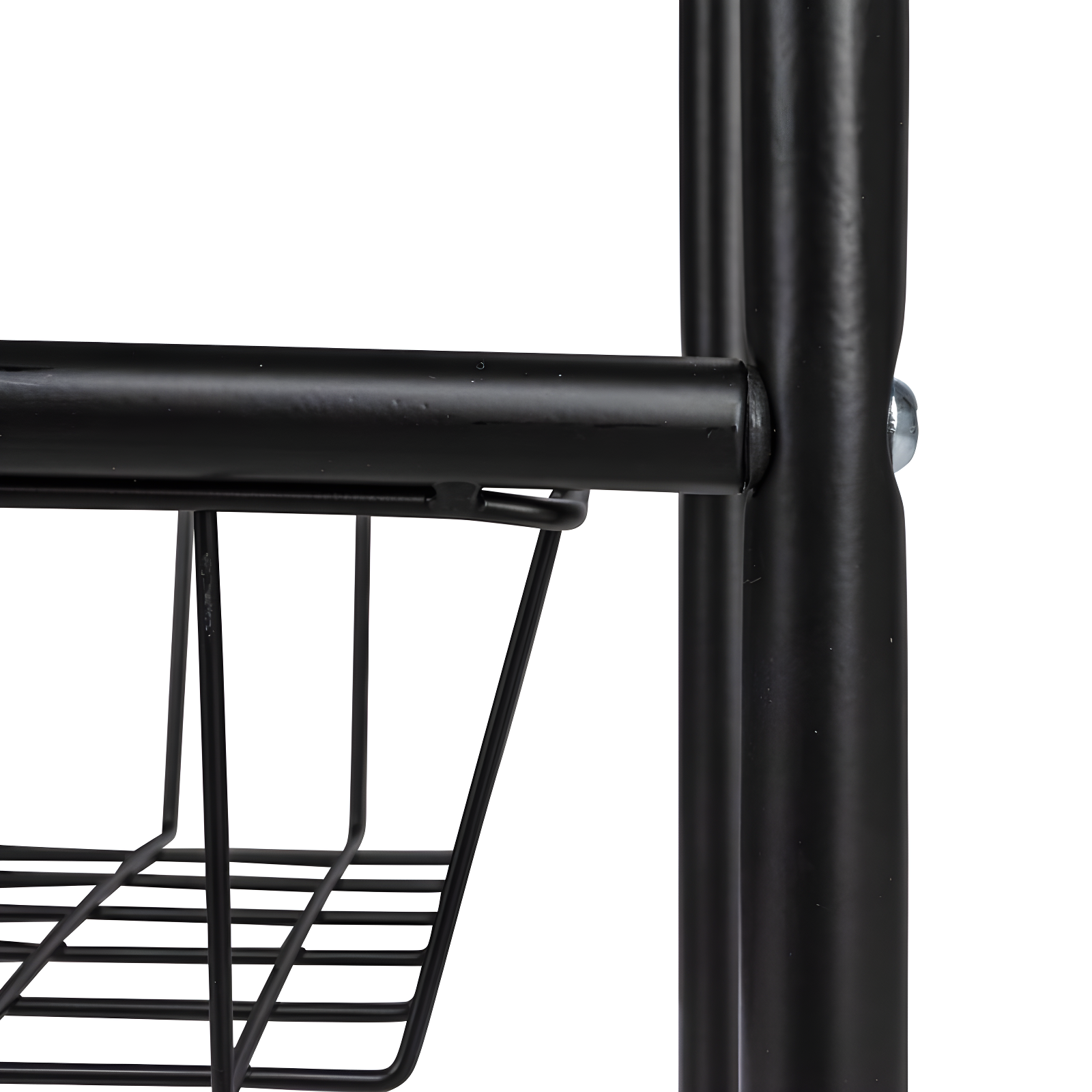 Household Essentials Metal Free Standing Laundry Cart with Wheels