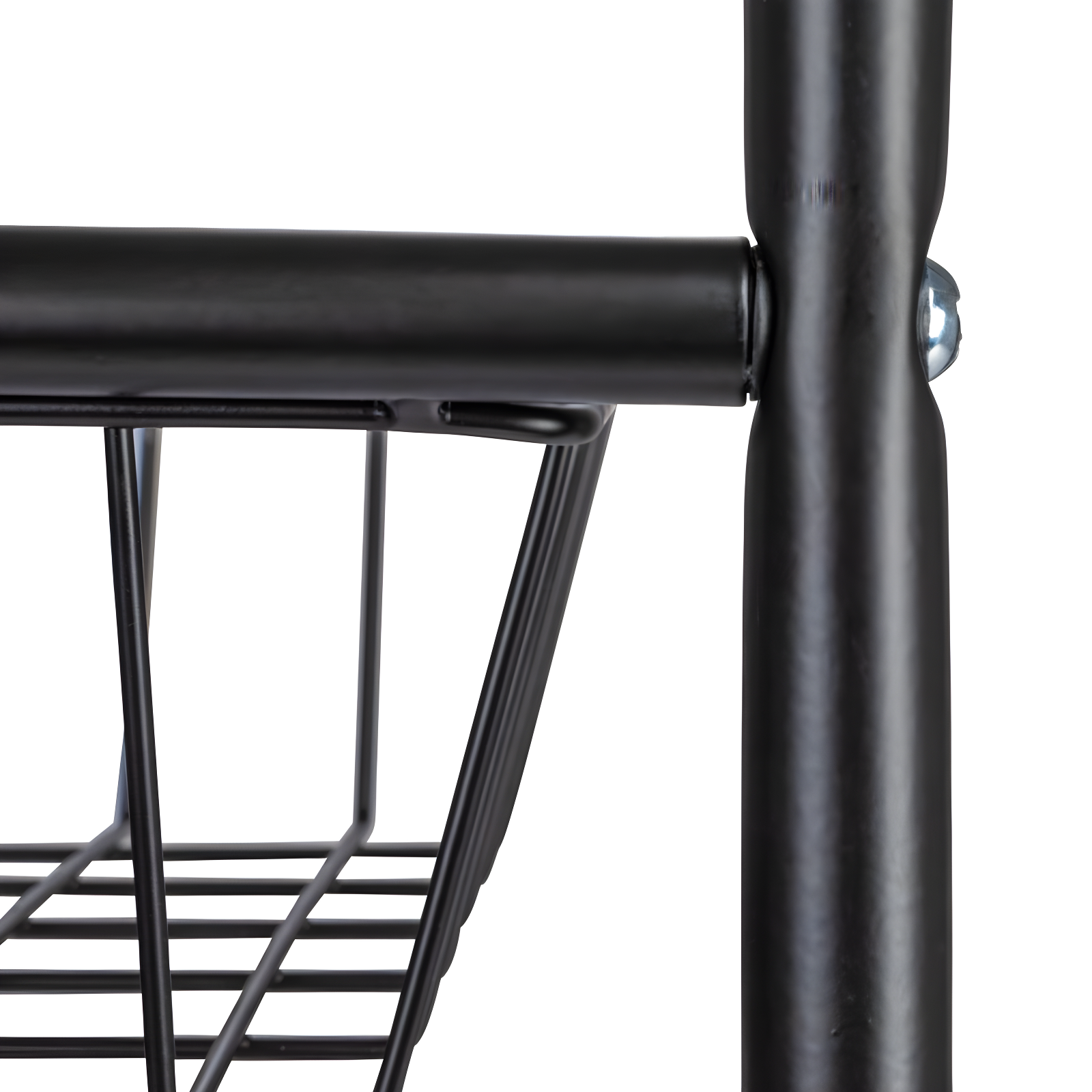 Household Essentials Metal Free Standing Laundry Cart with Wheels