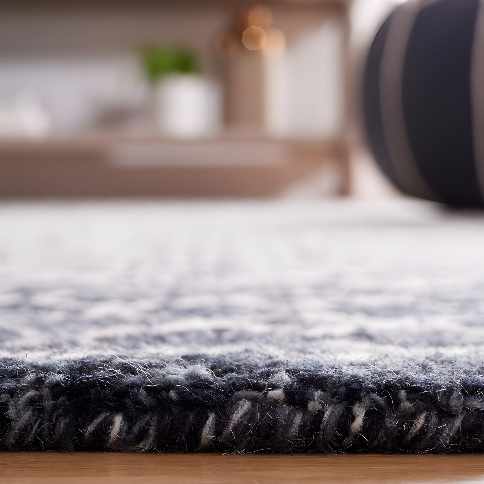 Abstract ABT203 Handmade Indoor Area Rug - Ivory/Navy - 6'x9' - Safavieh