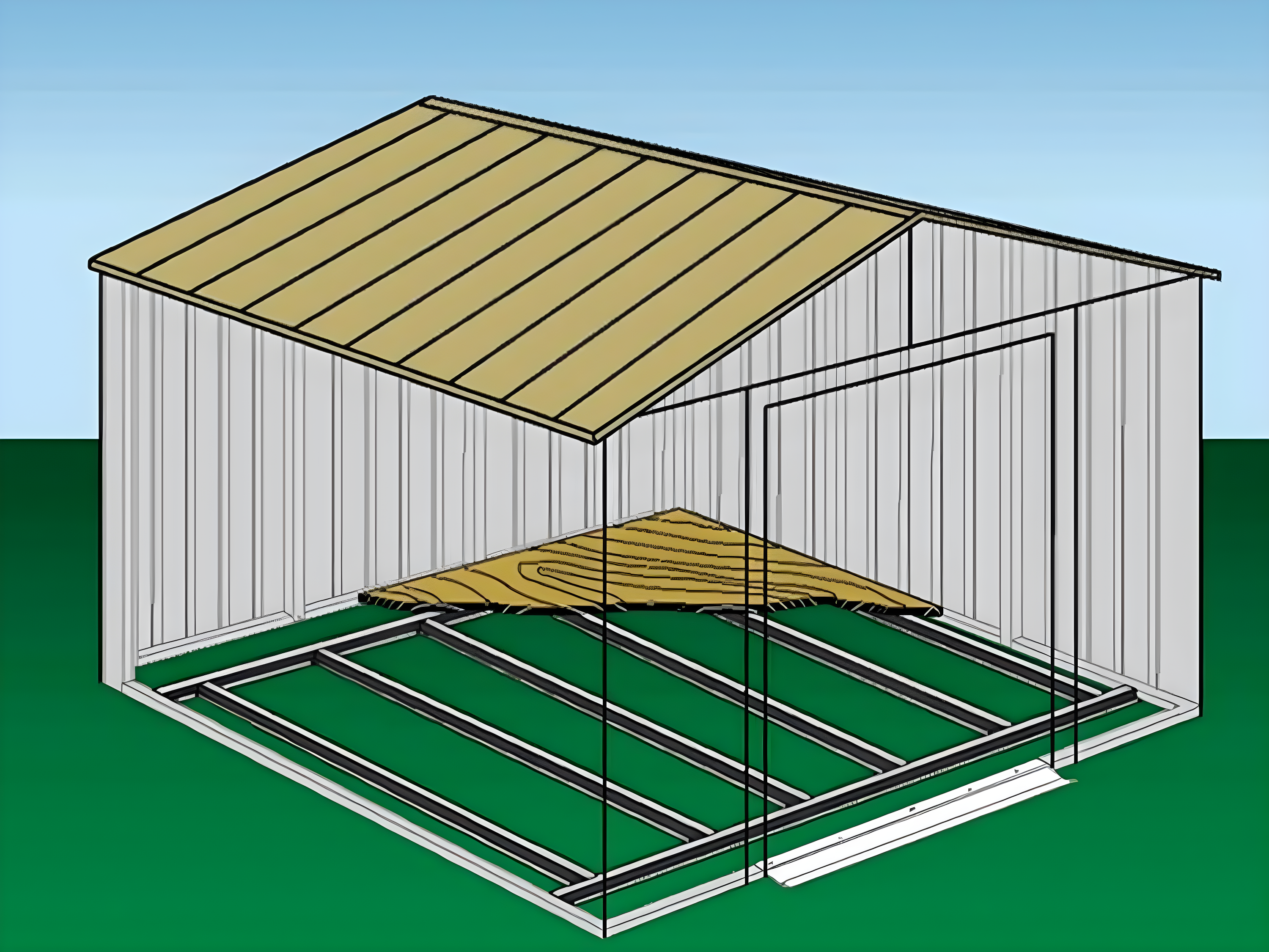 Arrow Arrow Rust Resistant Steel Flooring Kit