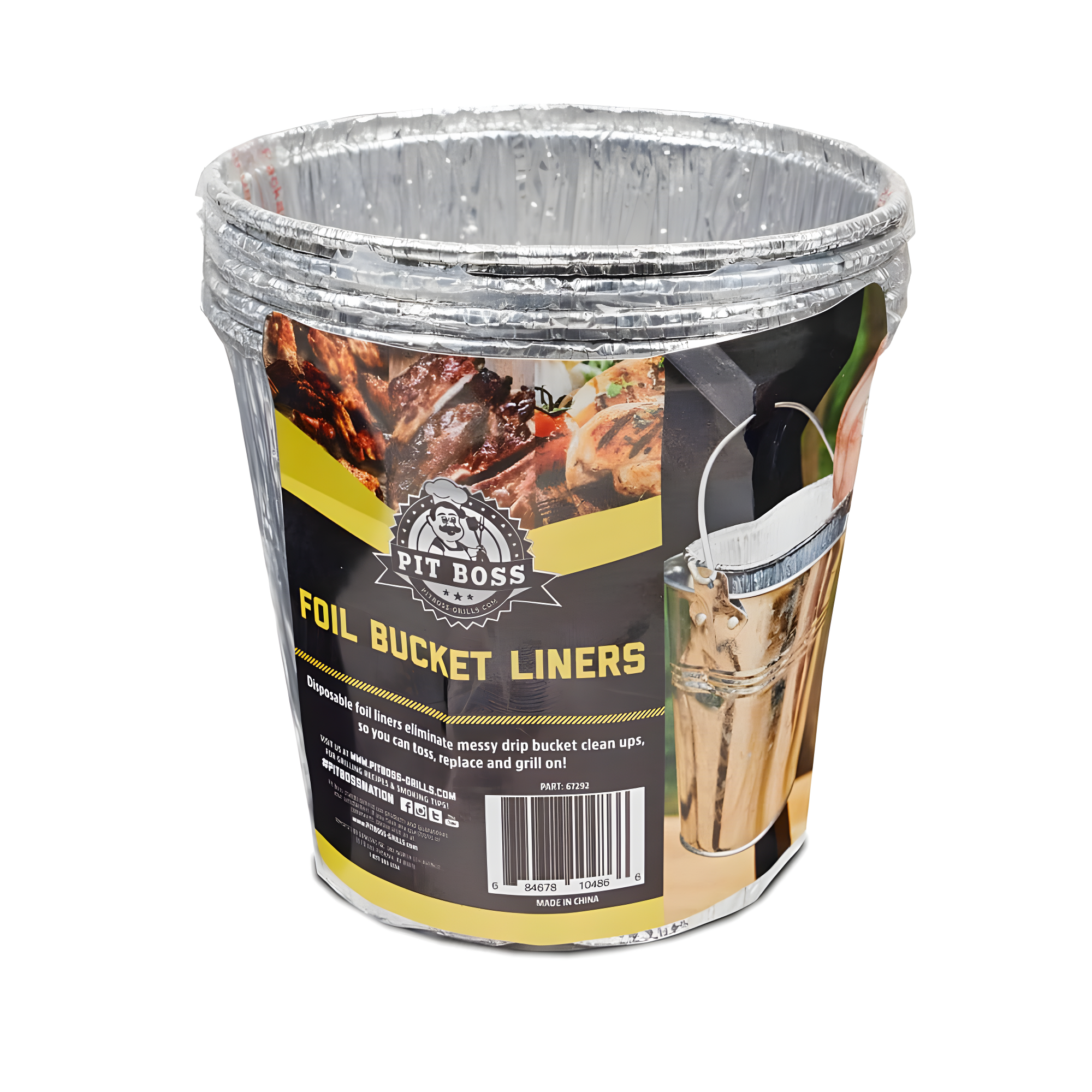 Pit Boss Foil Bucket Liner (Set of 6)
