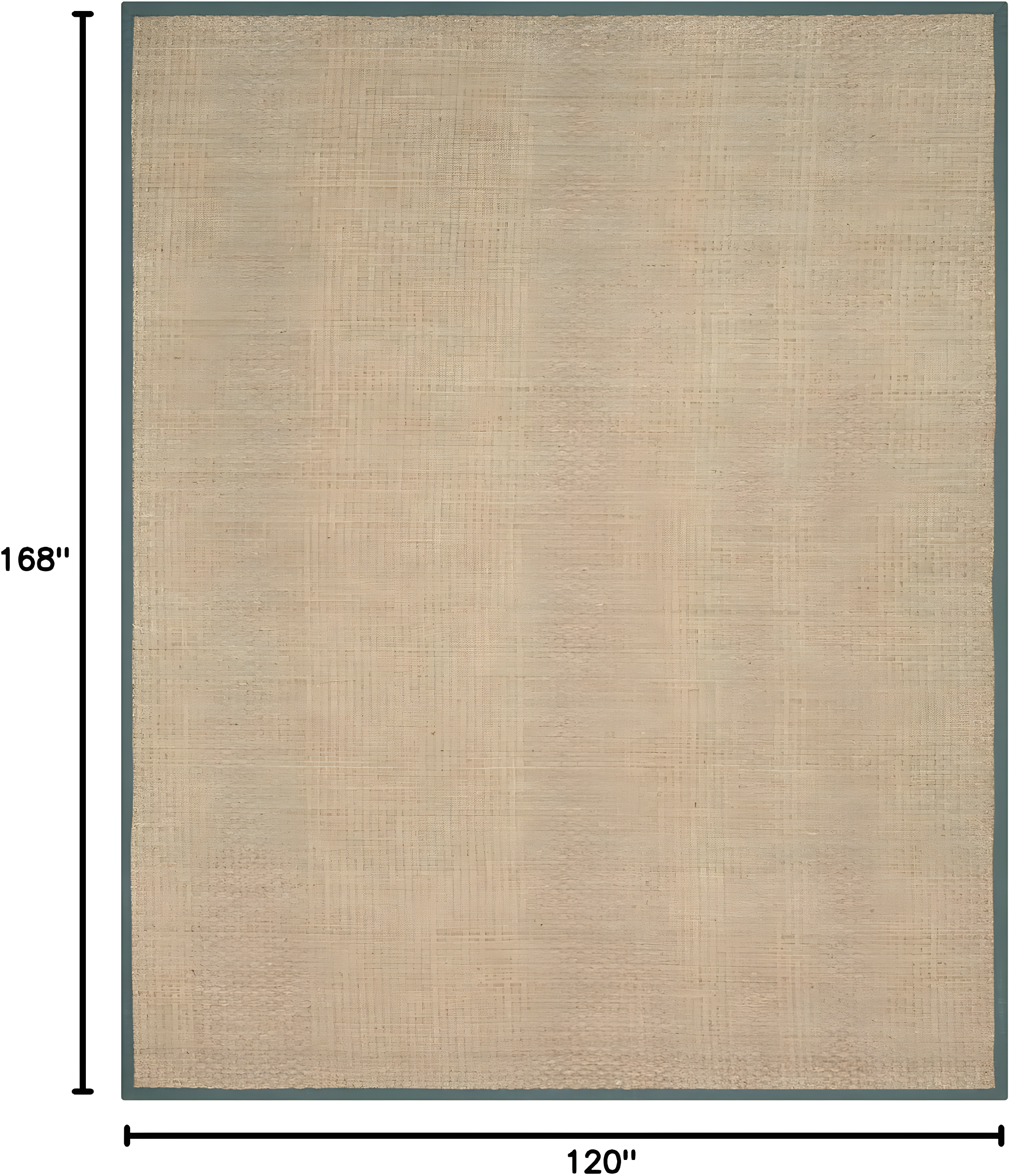 SAFAVIEH Natural Fiber Arbor Border Area Rug, Natural/Light Blue, 10' x 14'