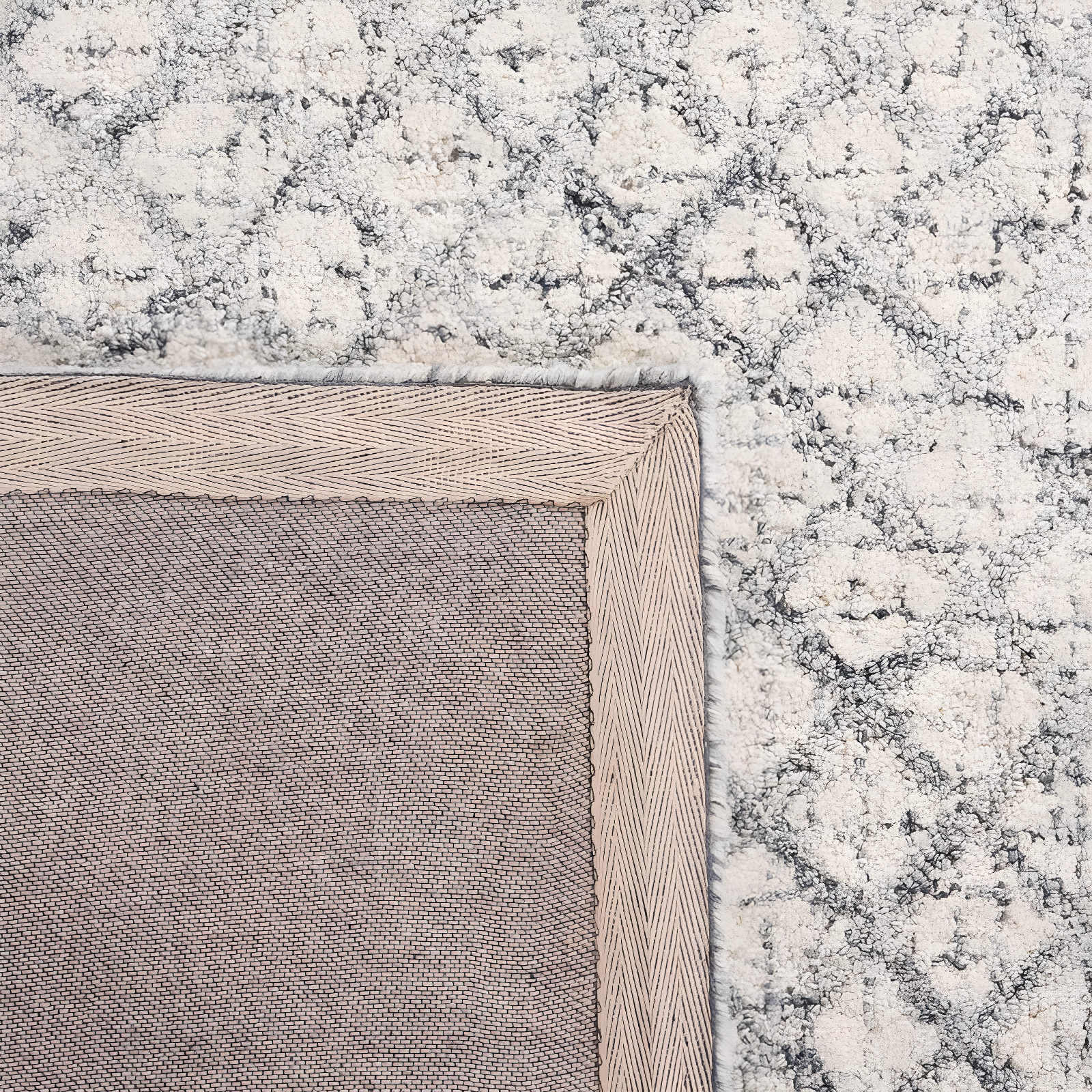 Abstract ABT203 Handmade Indoor Area Rug - Grey/Ivory - 5'x8' - Safavieh