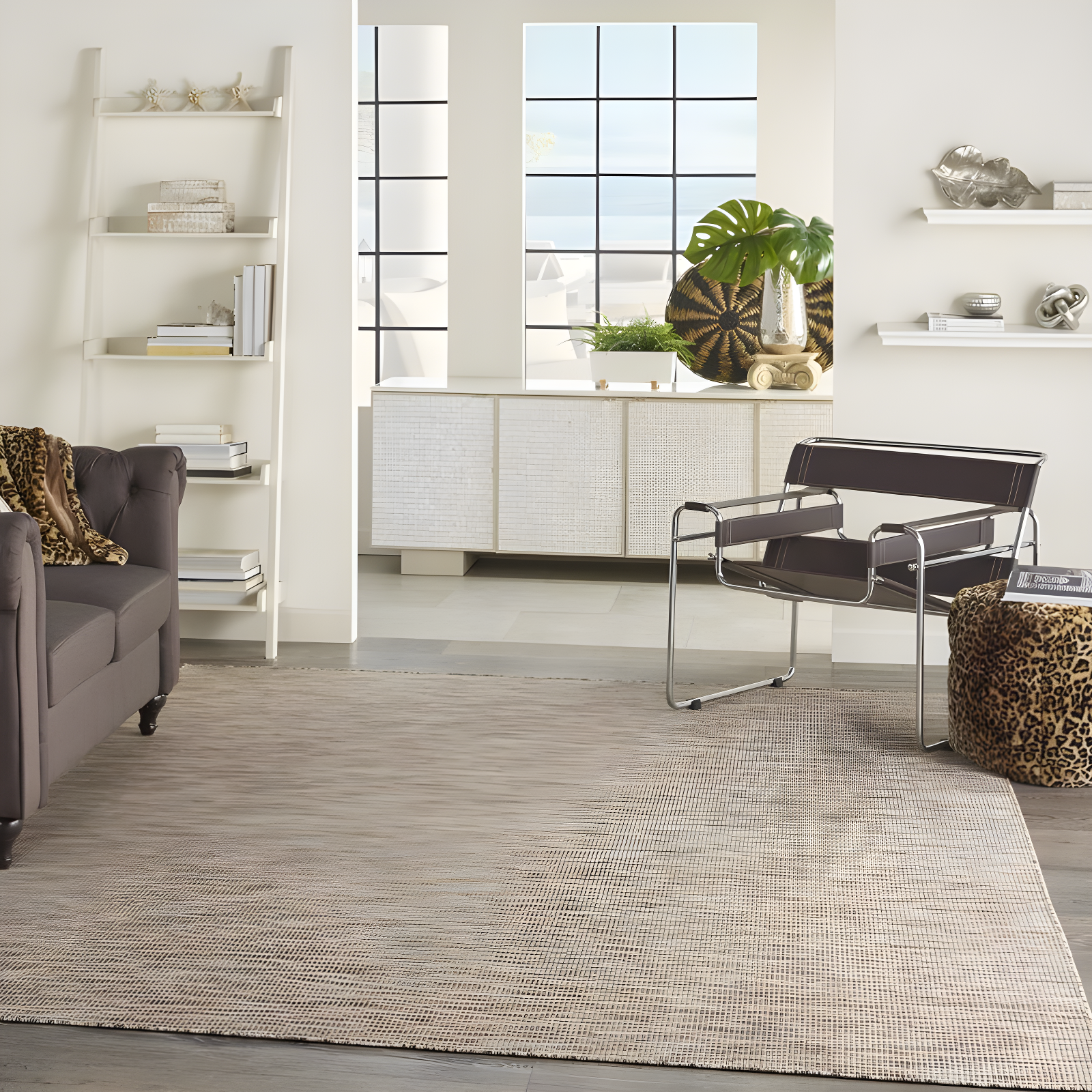 Nourison Positano POS01 Indoor/outdoor Area Rug - Beige 8' x 10'