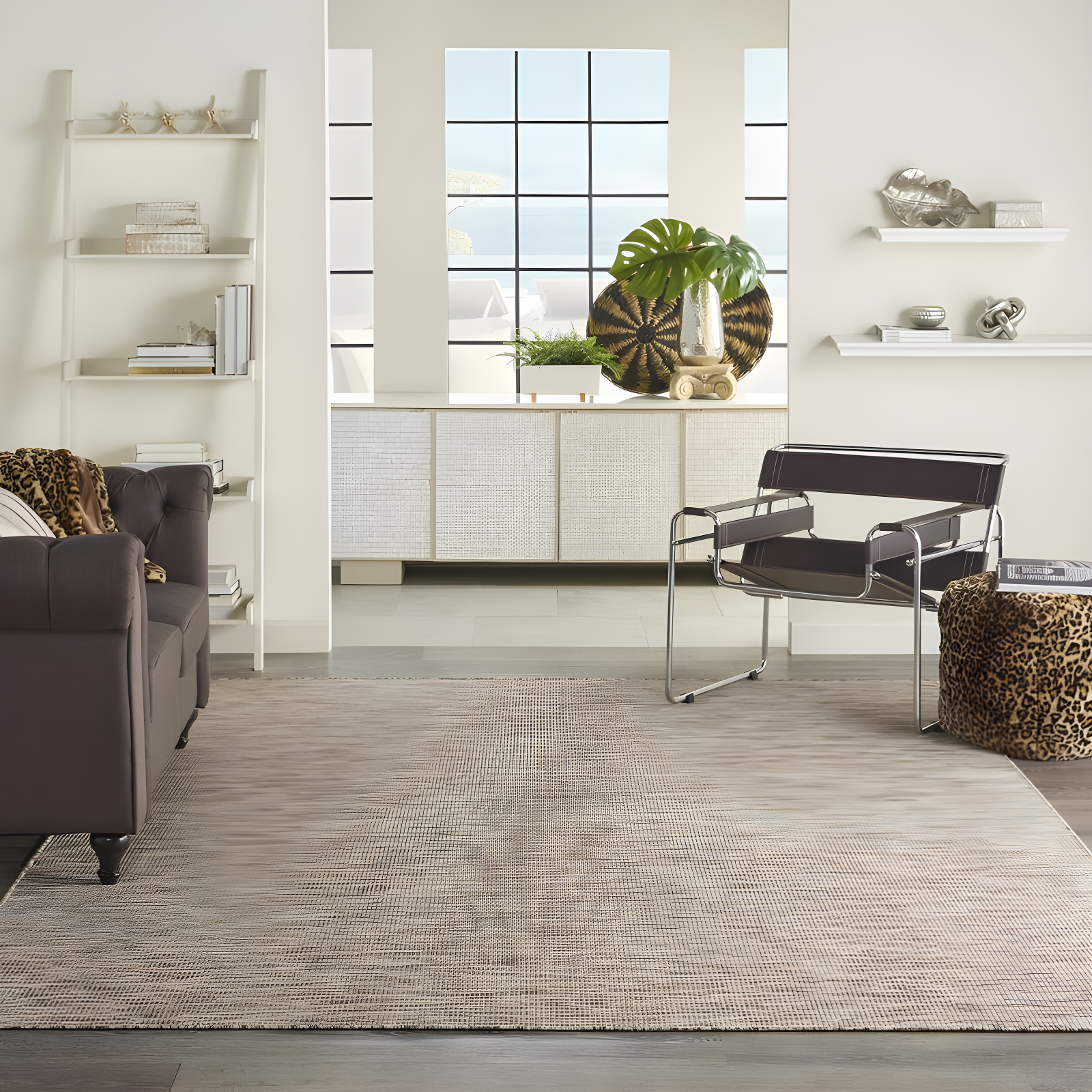 Nourison Positano POS01 Indoor/outdoor Area Rug - Beige 8' x 10'
