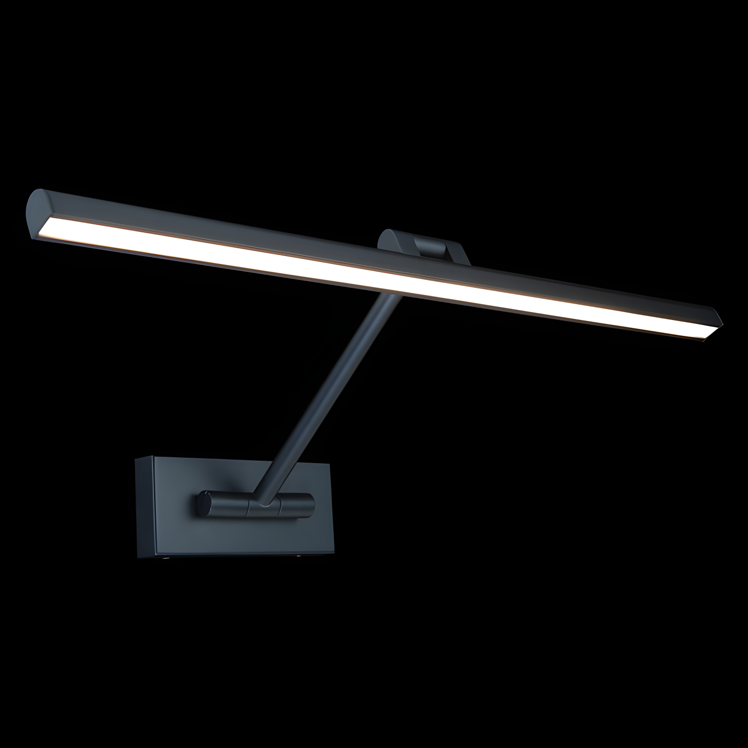 WAC Lighting Reed 33" LED Adjustable Aluminum Picture Light in Black