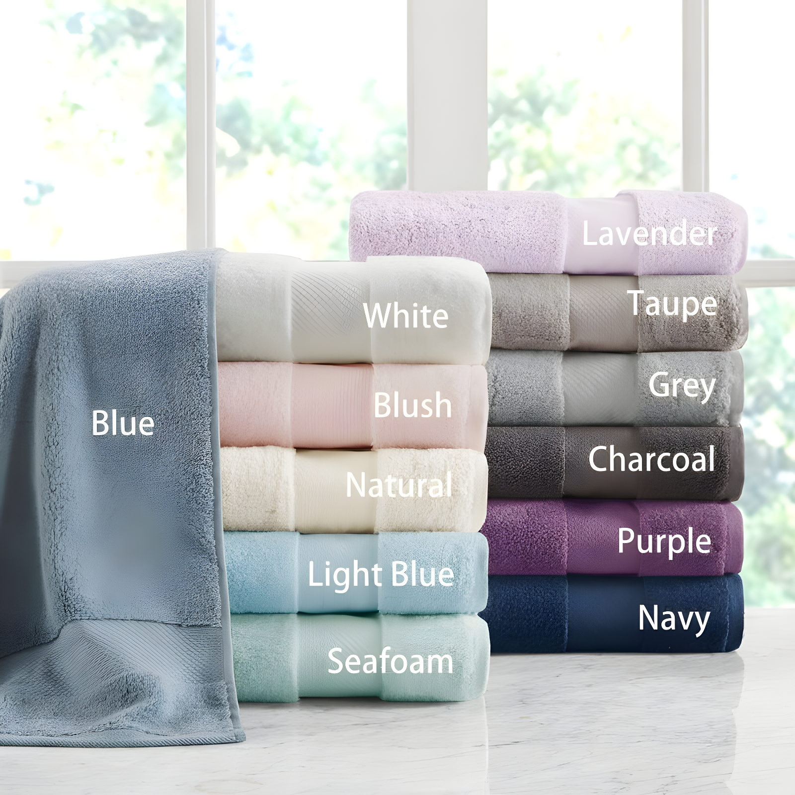 Turkish 100% Cotton Oversized Towel Set