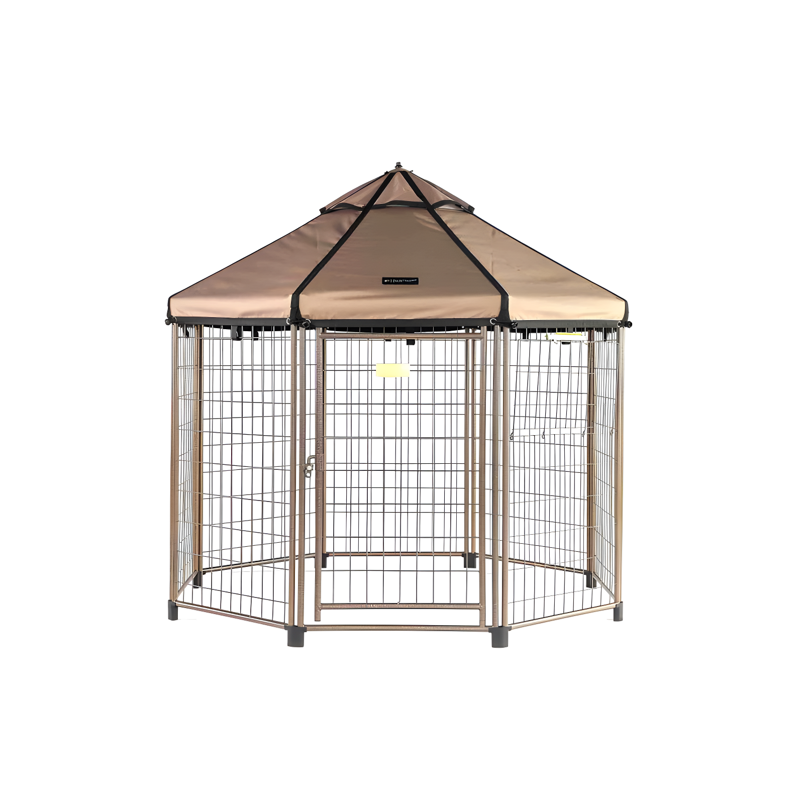 Pet Gazebo Dog Kennel Play Pen with Market Top Canopy