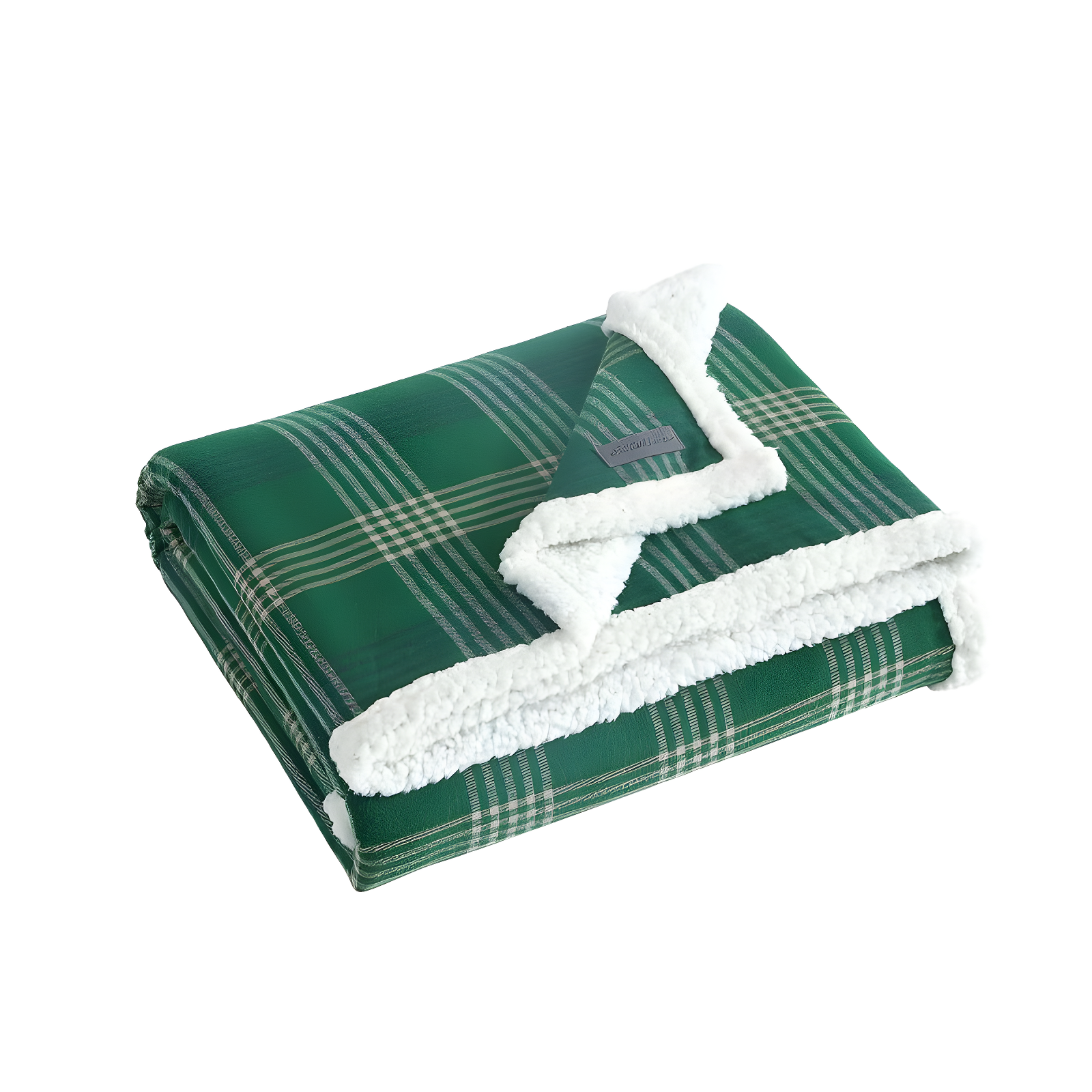 Eddie Bauer Printed Flannel/Sherpa Throw Blankets