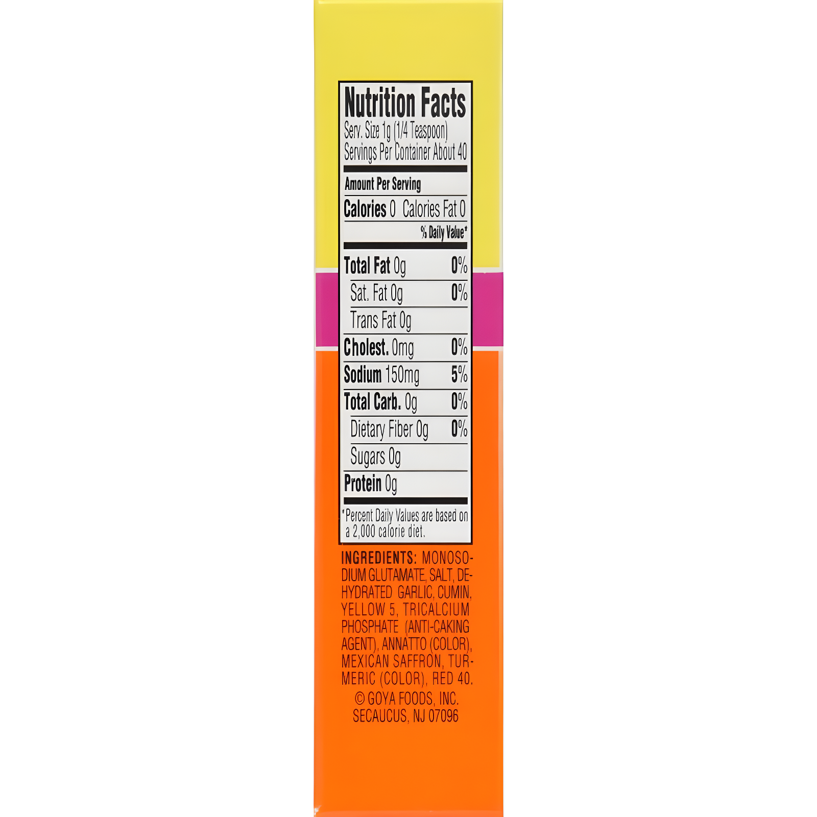 Goya Sazon con Azafran 1.41oz