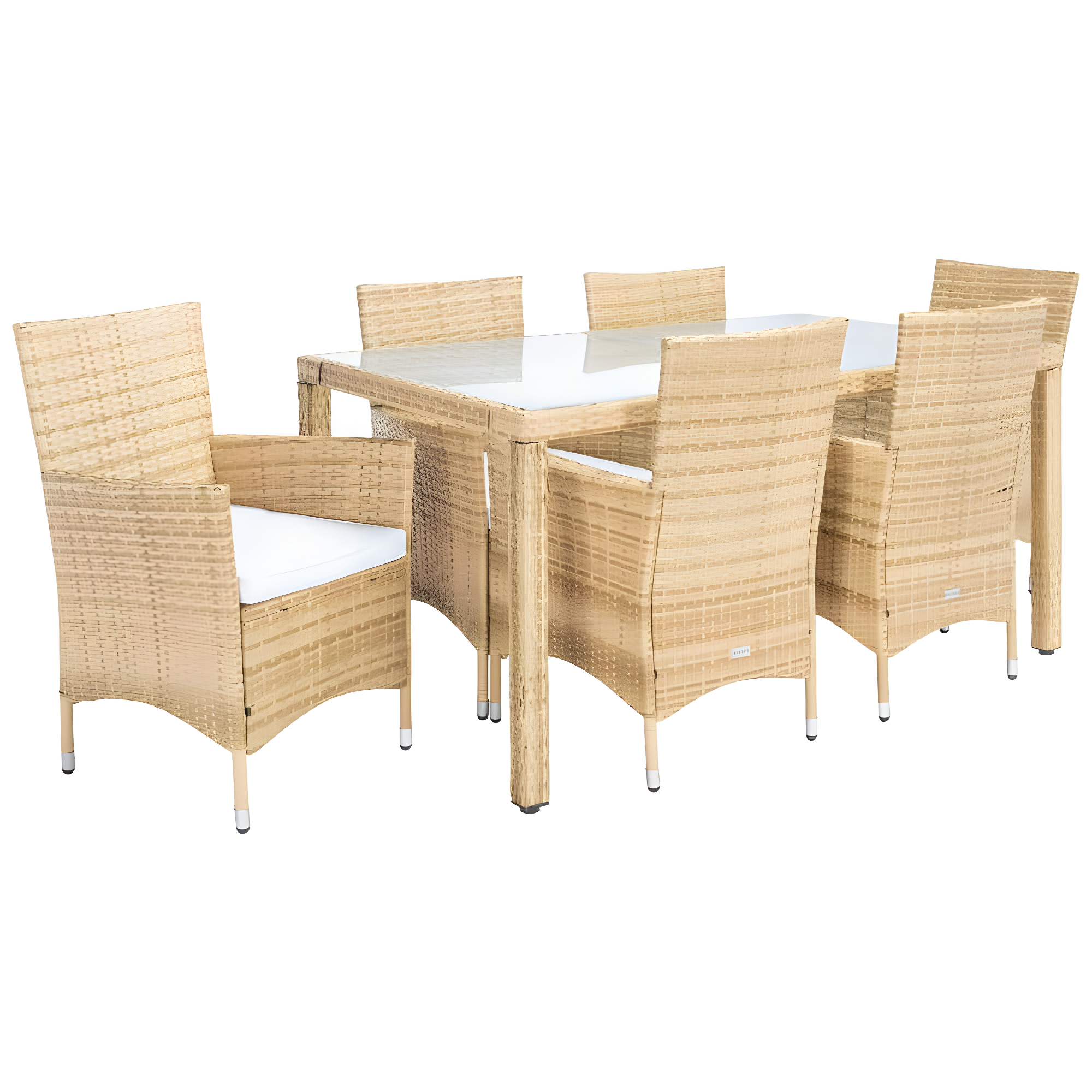 Daxin 6 - Person Rectangular Outdoor Dining Set