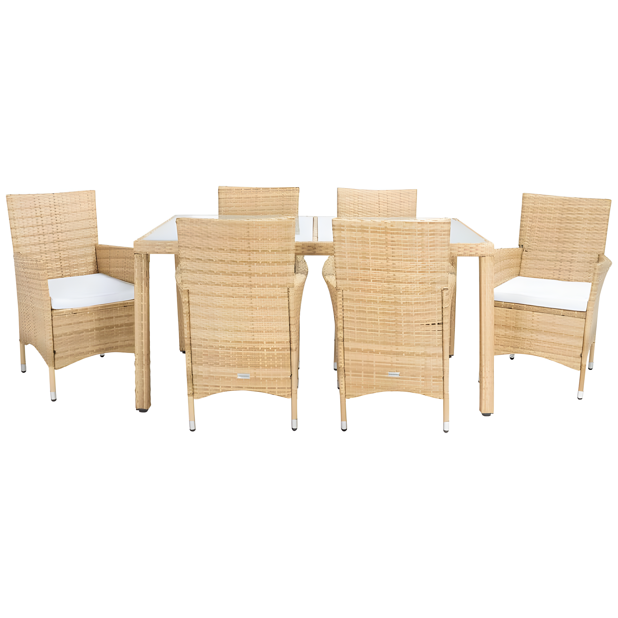 Daxin 6 - Person Rectangular Outdoor Dining Set
