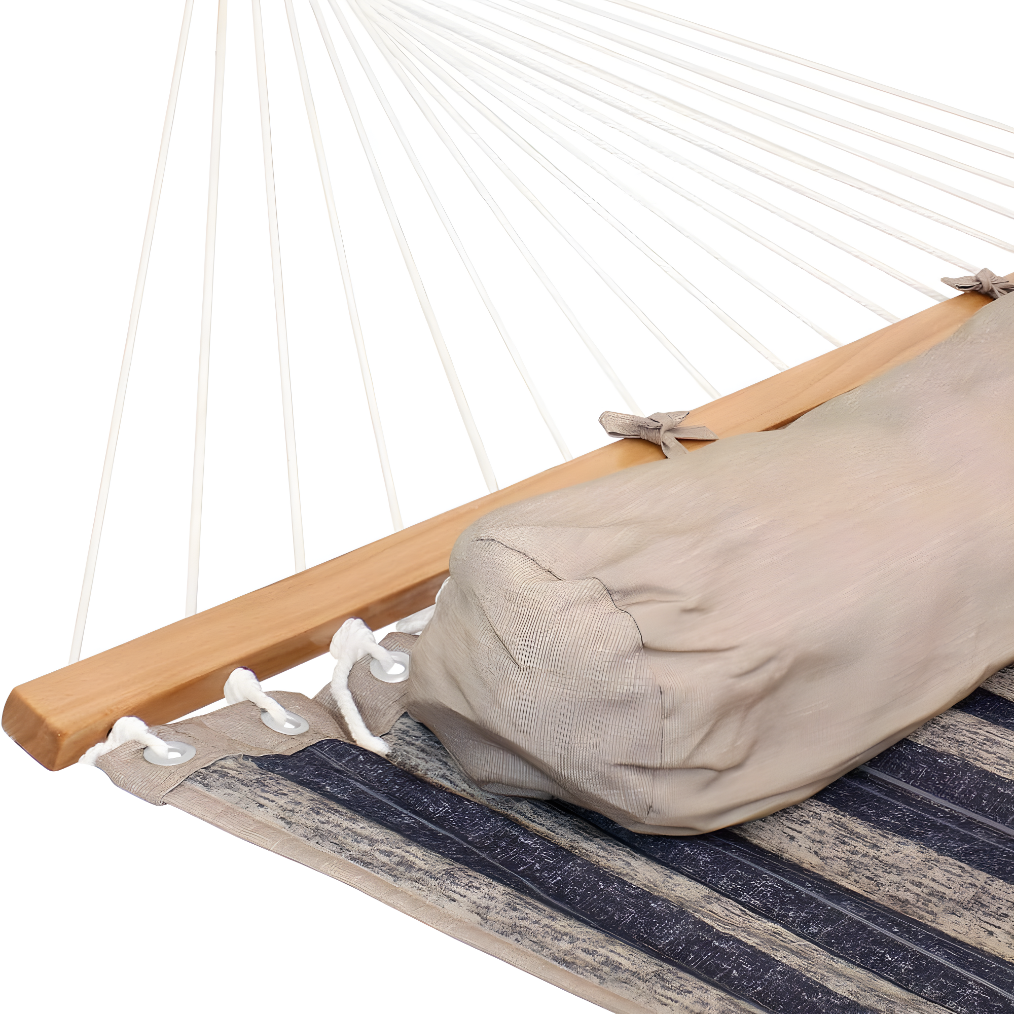 2-Person Quilted Polyester Spreader Bar Hammock