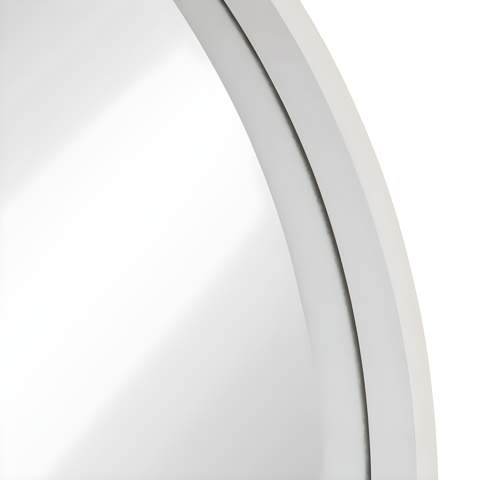 Kate and Laurel All Things Decor 26" x 26" Travis Round Wood Accent Wall Mirror White: Modern MDF Framed, No Assembly Required