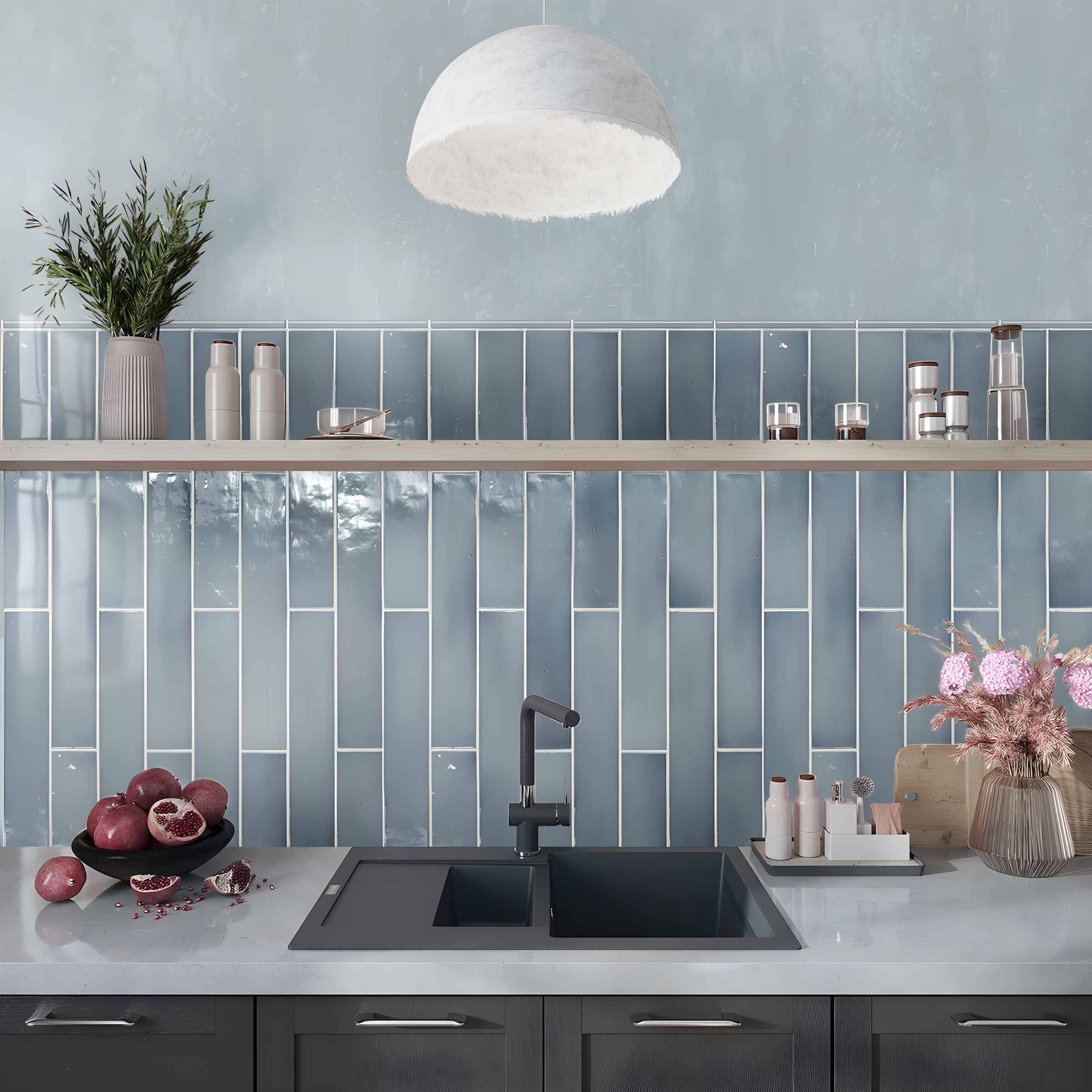 Apollo Tile Silken 7.9'' L x 0.5'' W Ceramic Round Tile Trim (Set of 10)