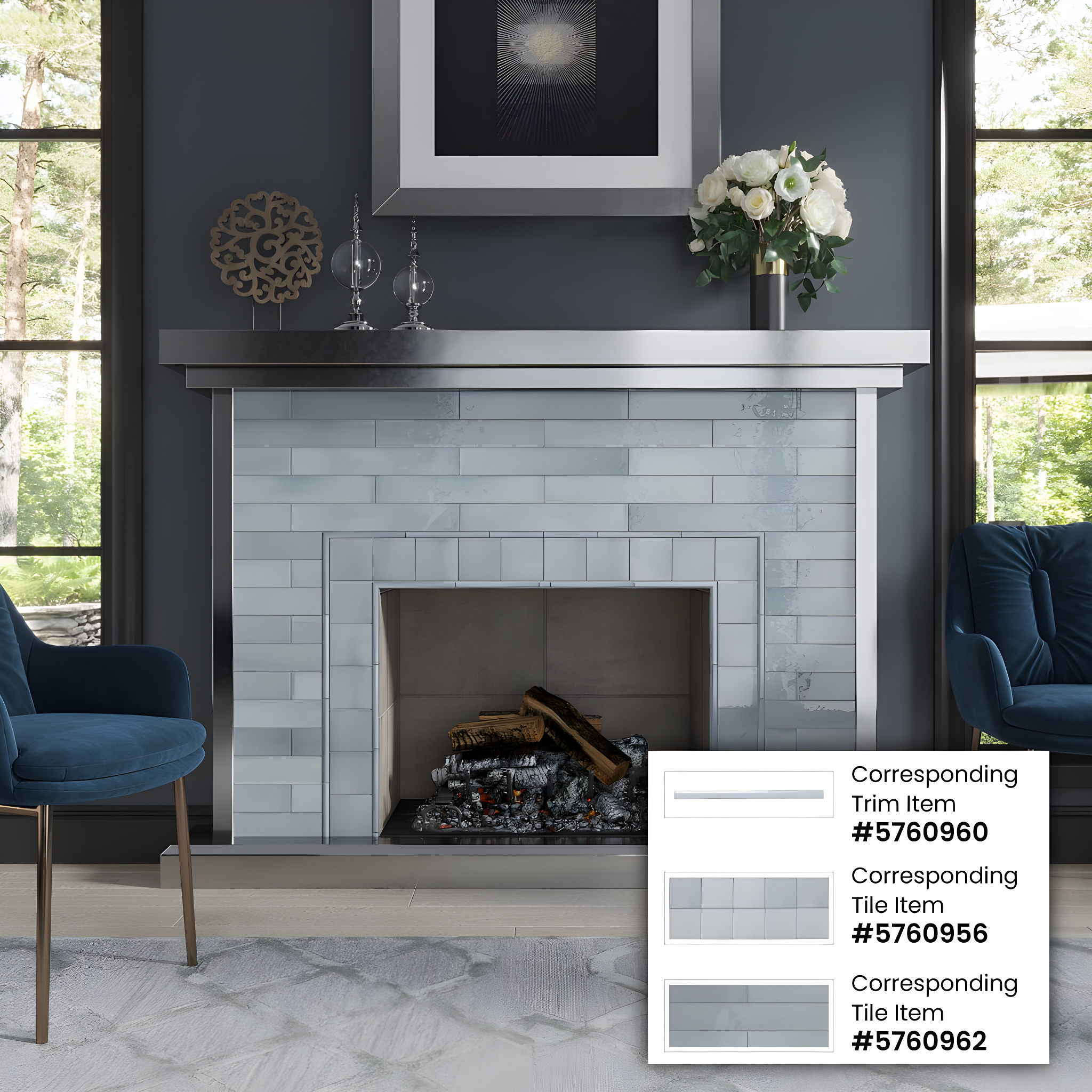 Apollo Tile Silken 7.9'' L x 0.5'' W Ceramic Round Tile Trim (Set of 10)