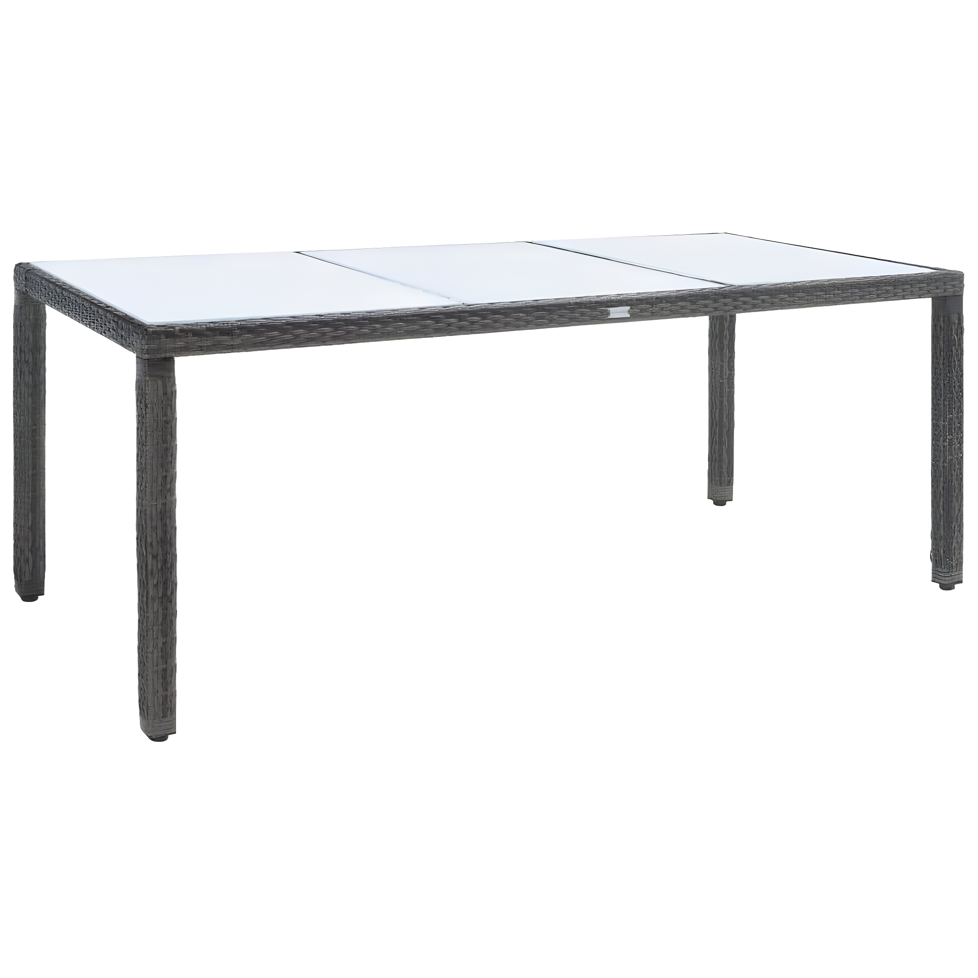 Safavieh Hailee 8 - Person Wicker Patio Dining Set with Rectangular Table , Cushions Included